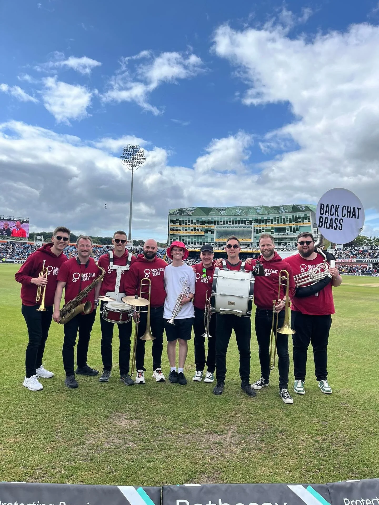 Loads of fun playing at the cricket the last couple of days 

#backchatbrass #engvind #tms #cricket #testmatchcricket #testmatchspecial #sax #saxophone #daddariowoodwinds #dadsario