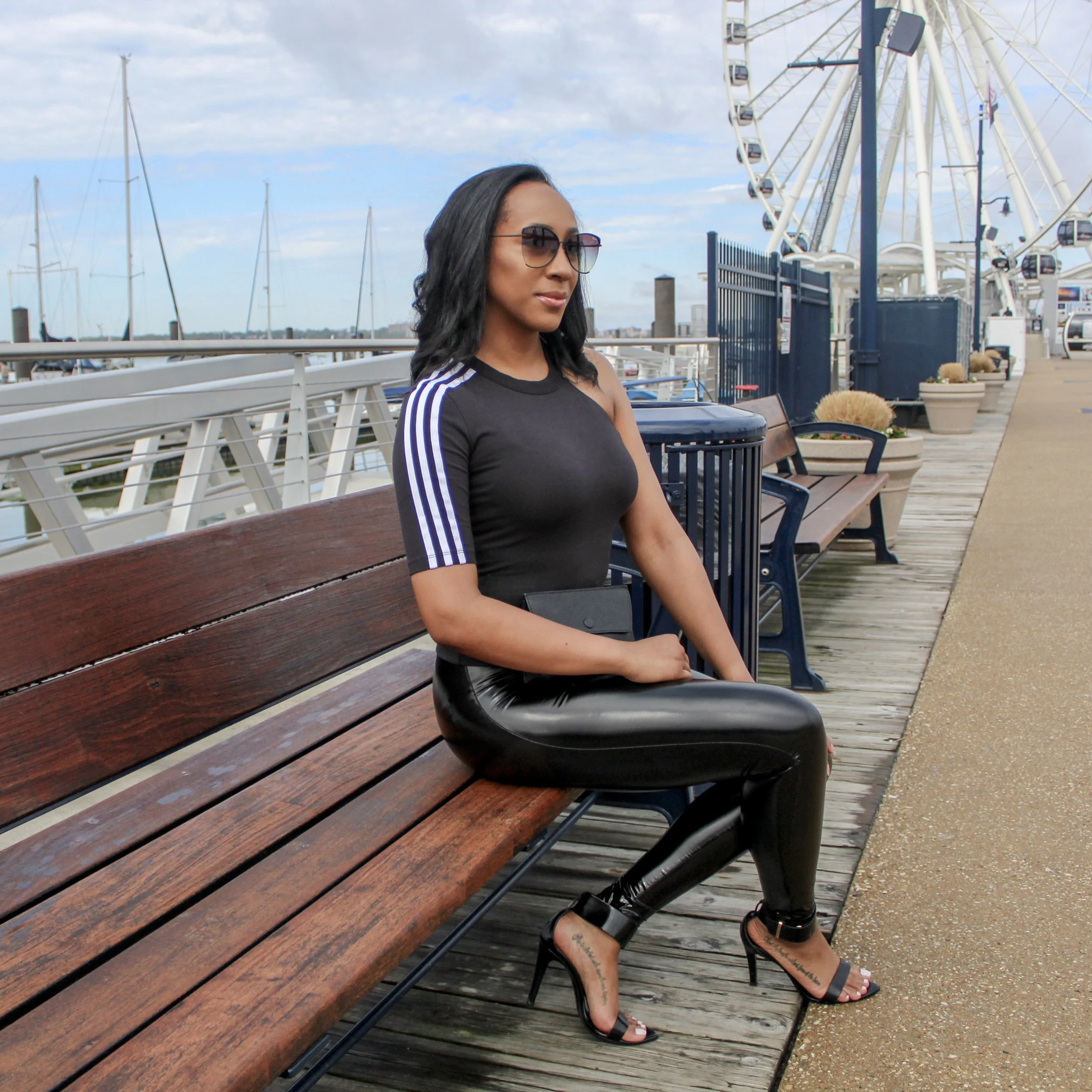 adidas one sleeve top