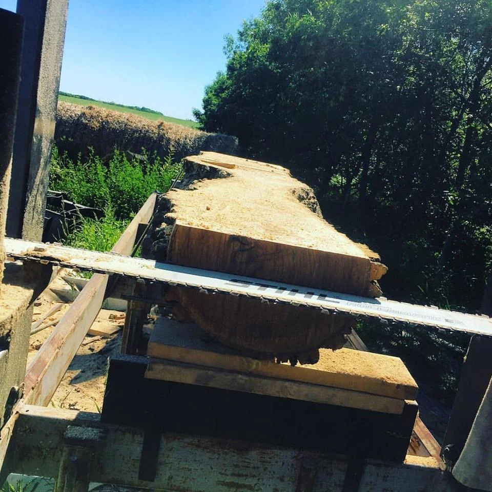 A tree running through the mill.
