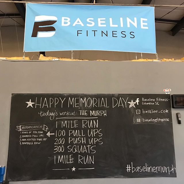 Not signed up no worries! Show up tomorrow at 7 or 815 and join us! #baselinefitnesssc #themurphchallenge #columbiasc #rosewoodneighborhood