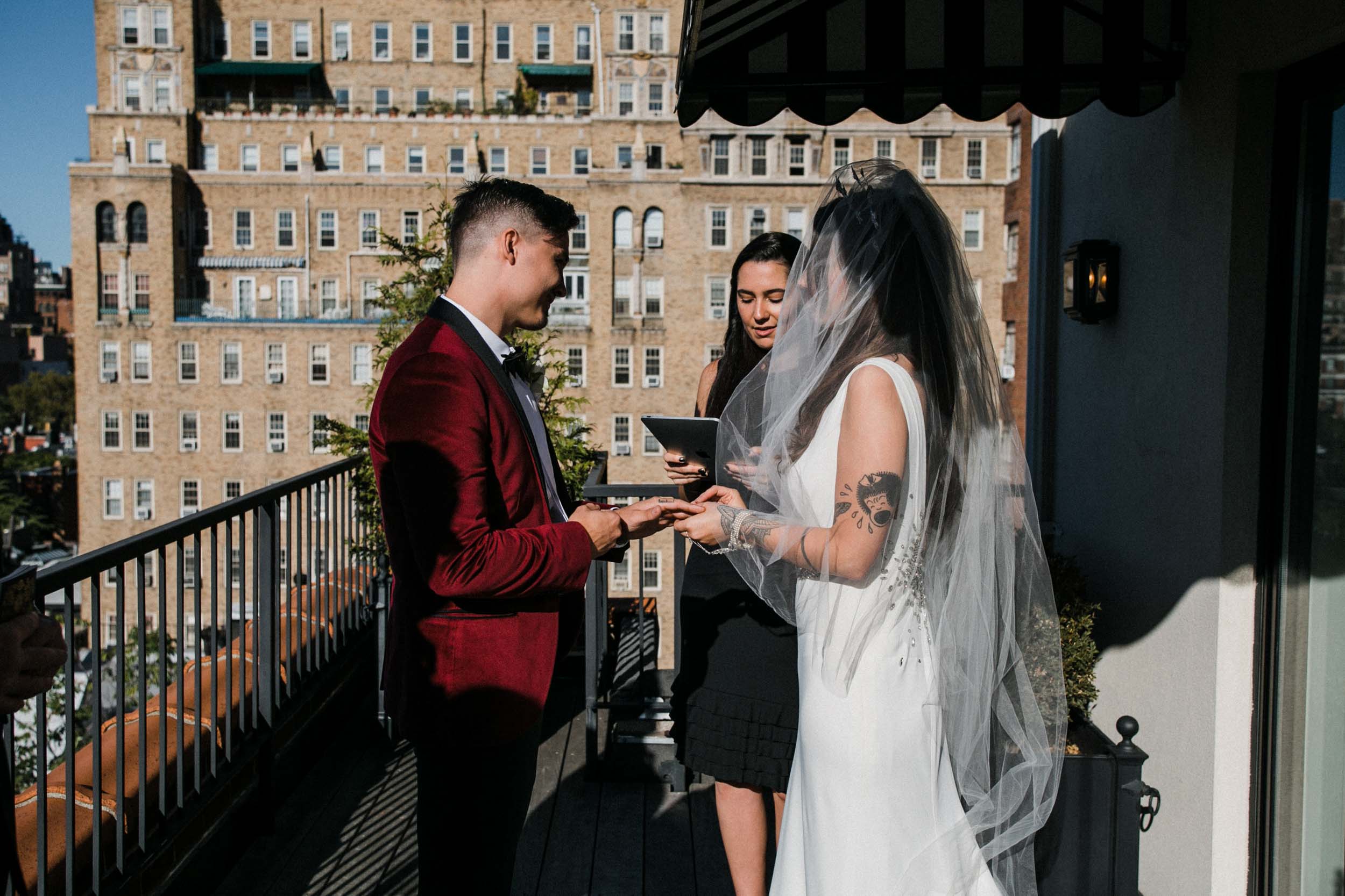  Sarah Kuszelewicz Photography New York City International Elopement Lifestyle Wedding Photographer marlton hotel wedding nyc 