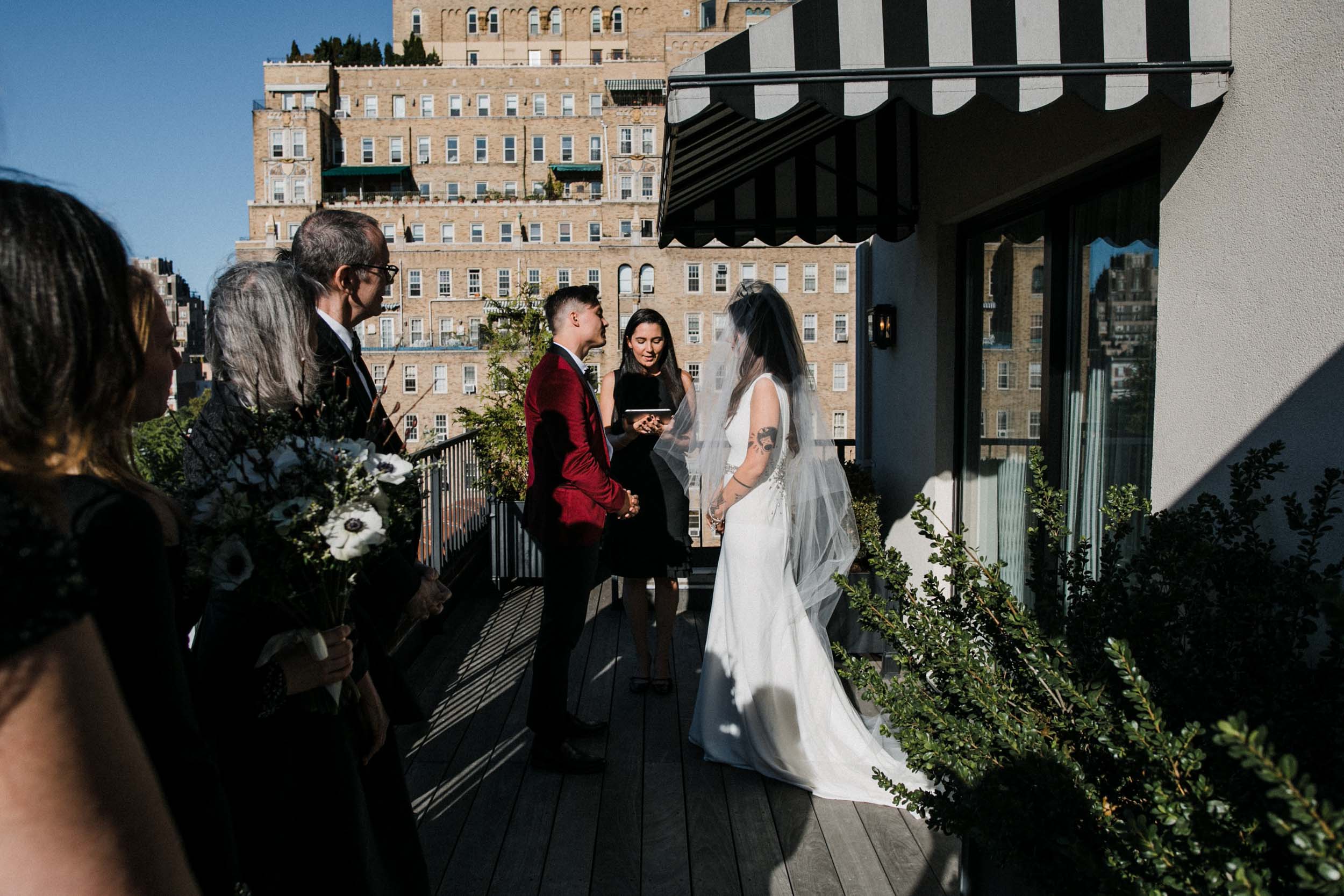  Sarah Kuszelewicz Photography New York City International Elopement Lifestyle Wedding Photographer marlton hotel wedding nyc 