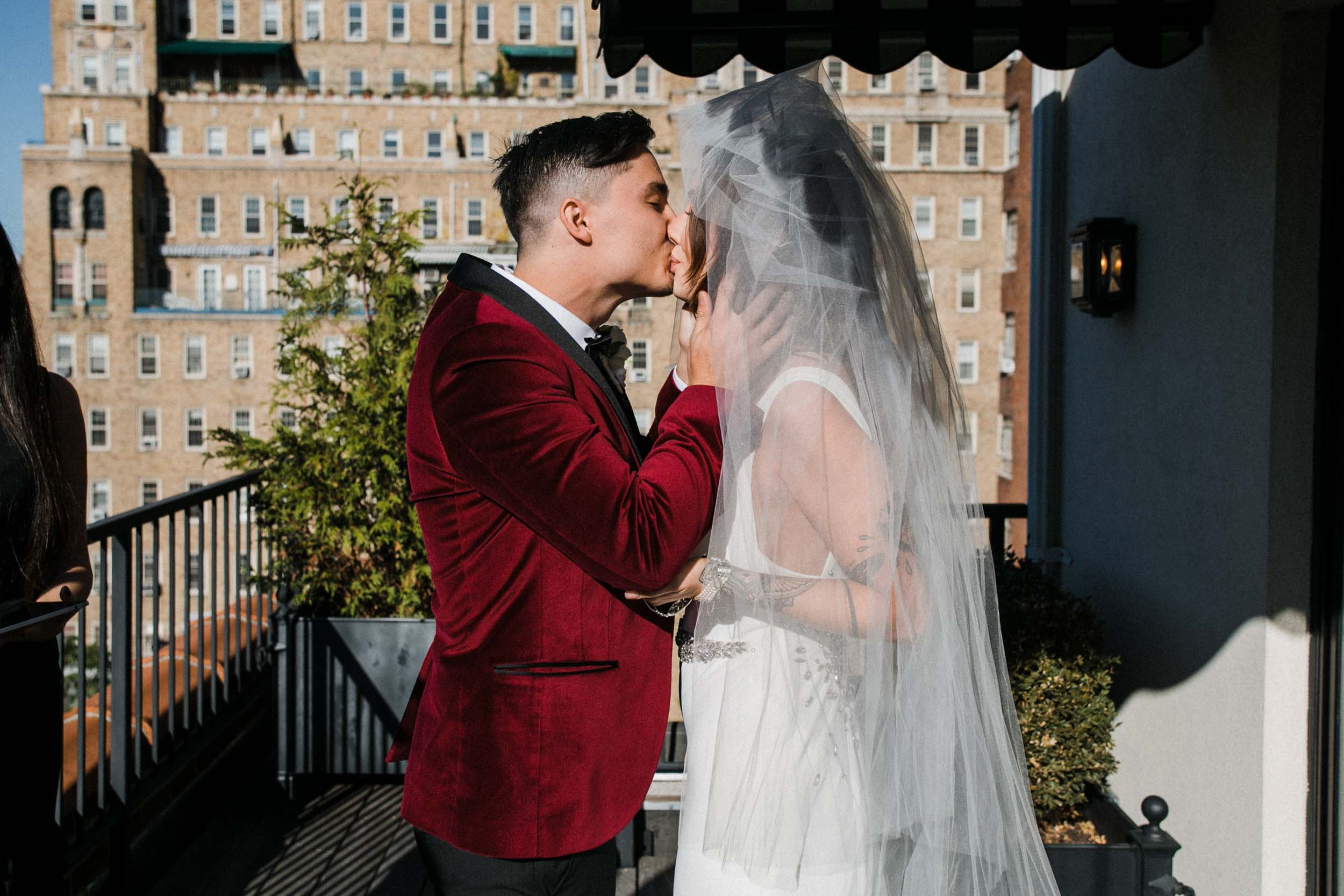  Sarah Kuszelewicz Photography New York City International Elopement Lifestyle Wedding Photographer marlton hotel wedding nyc 