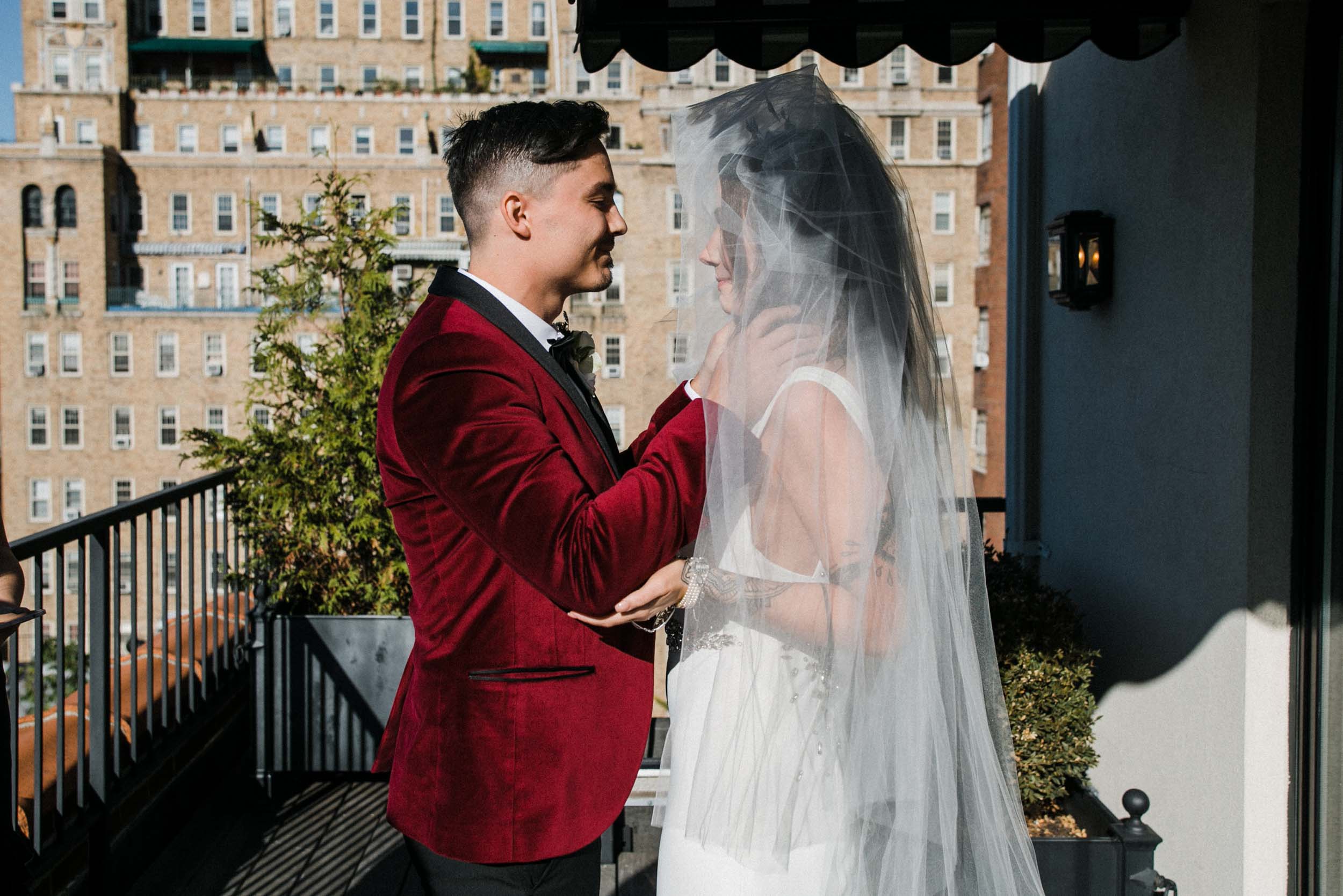  Sarah Kuszelewicz Photography New York City International Elopement Lifestyle Wedding Photographer marlton hotel wedding nyc 