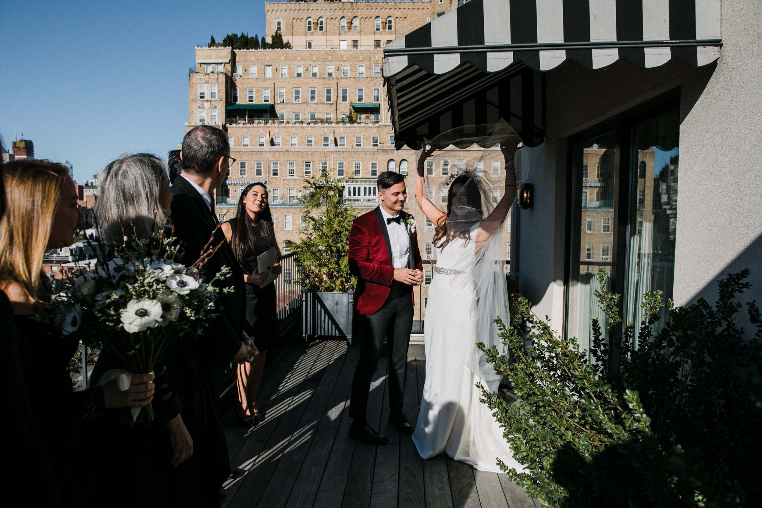  Sarah Kuszelewicz Photography New York City International Elopement Lifestyle Wedding Photographer marlton hotel wedding nyc 