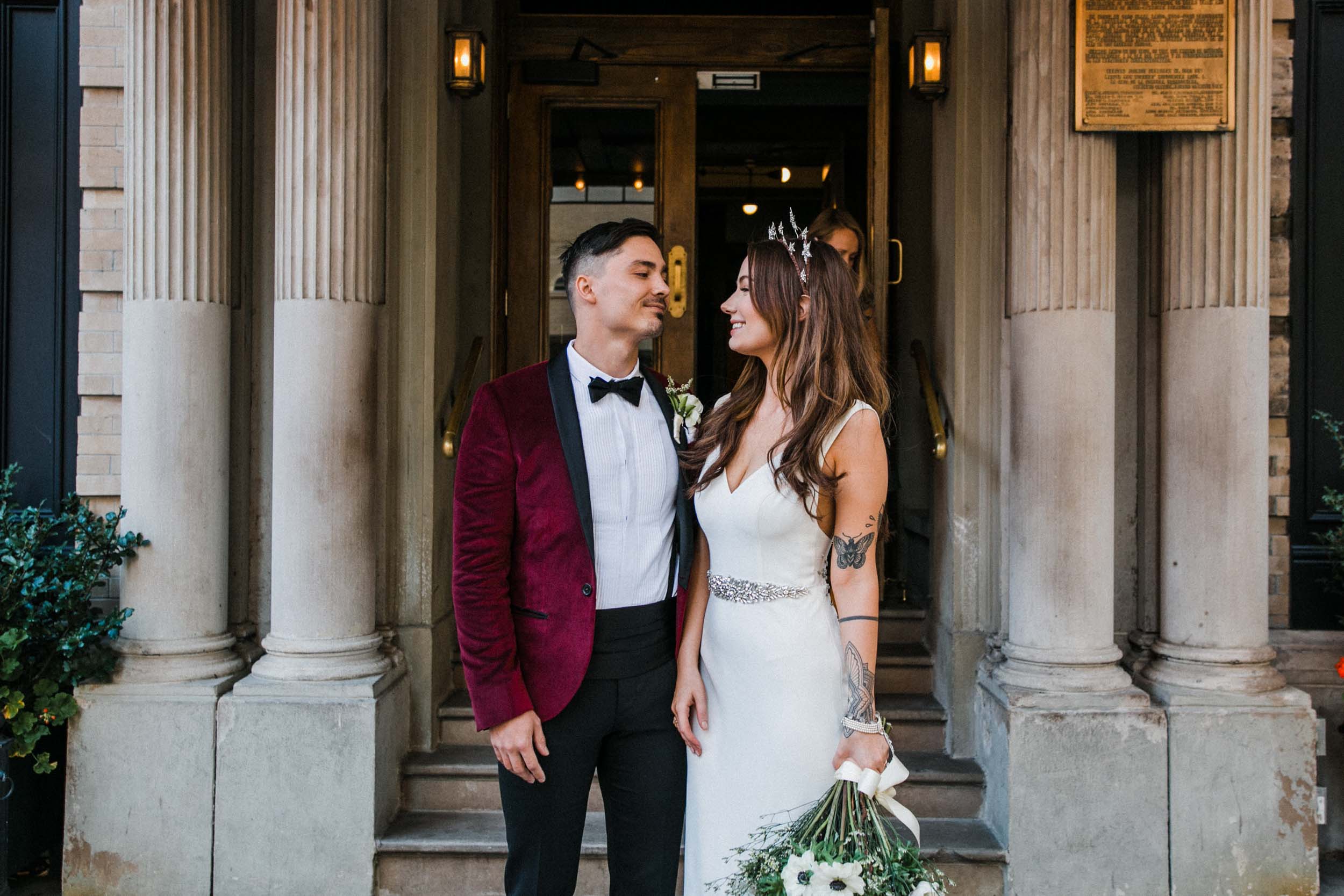  Sarah Kuszelewicz Photography New York City International Elopement Lifestyle Wedding Photographer marlton hotel wedding nyc 