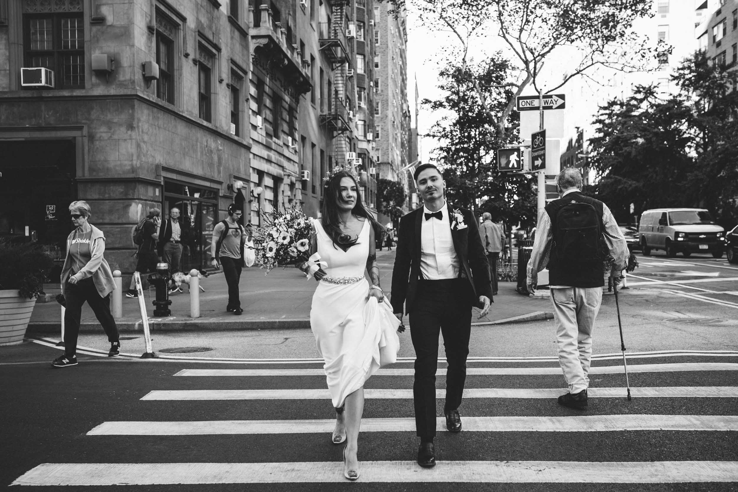  Sarah Kuszelewicz Photography New York City International Elopement Lifestyle Wedding Photographer marlton hotel wedding nyc 