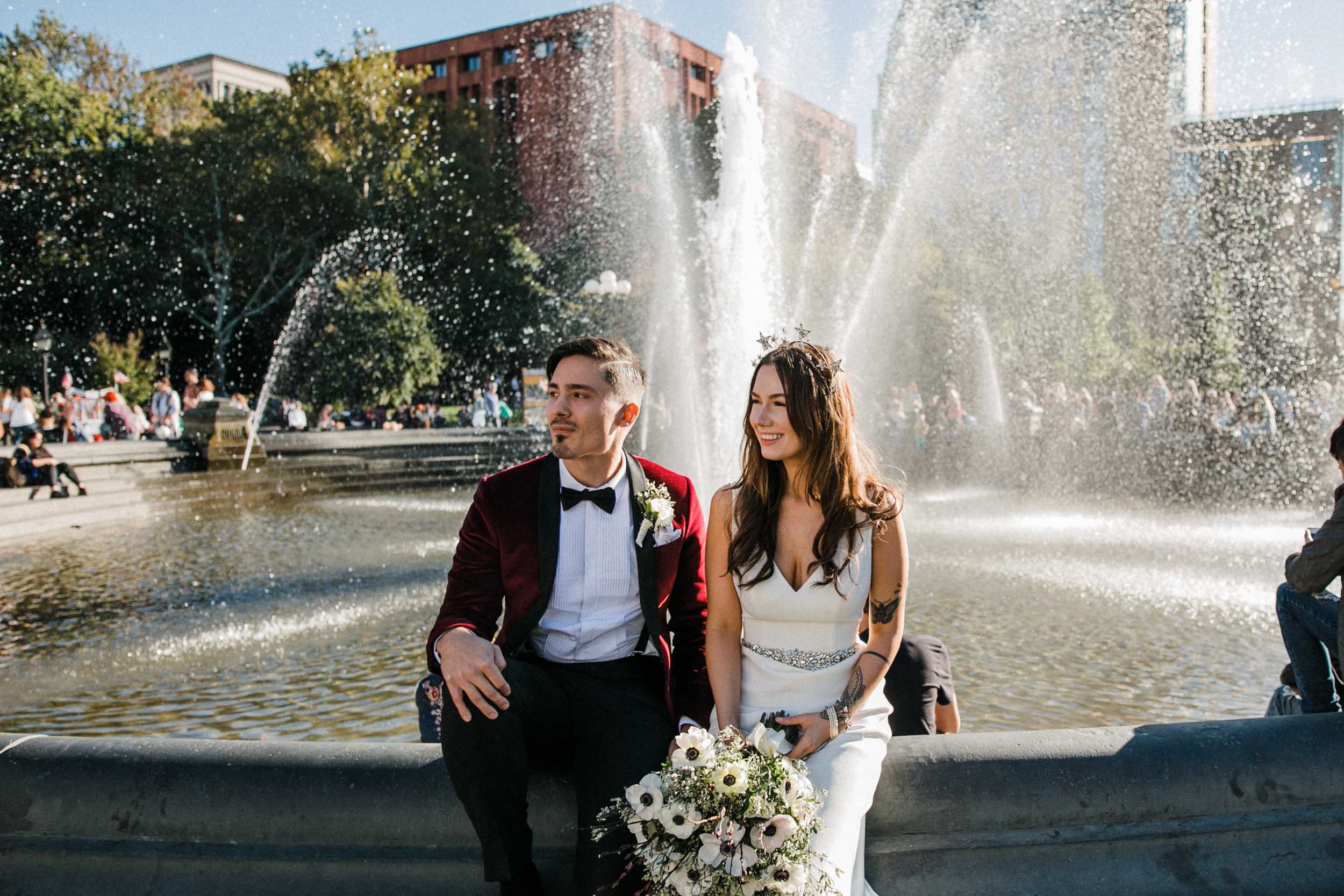  Sarah Kuszelewicz Photography New York City International Elopement Lifestyle Wedding Photographer marlton hotel wedding nyc 