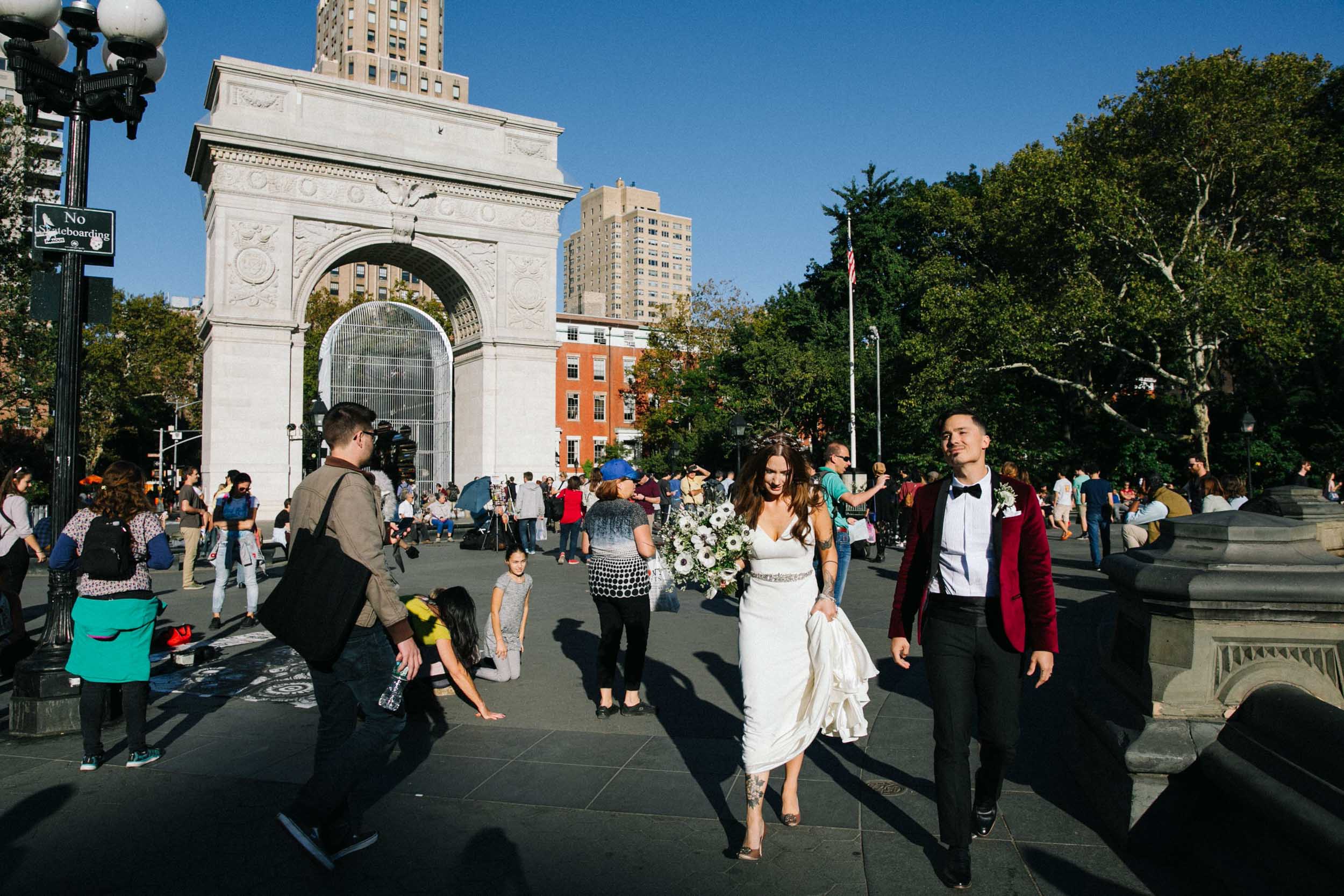  Sarah Kuszelewicz Photography New York City International Elopement Lifestyle Wedding Photographer marlton hotel wedding nyc 
