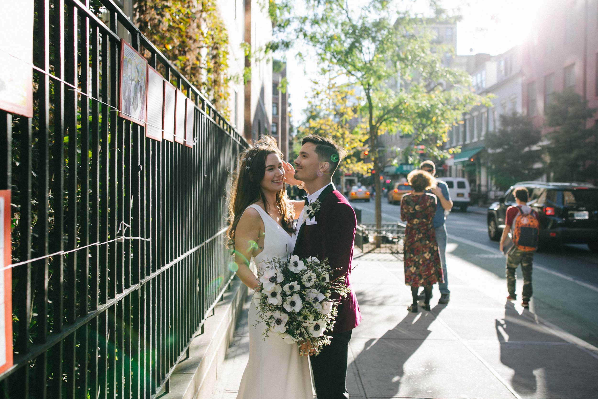  Sarah Kuszelewicz Photography New York City International Elopement Lifestyle Wedding Photographer marlton hotel wedding nyc 