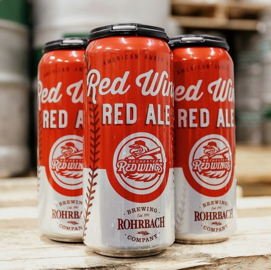 Look who's 🔙⁠
⁠
For anyone who may be new to Roc [or beer]... our Red Wing Red Ale is an American Amber Ale lightly hopped and brewed with caramel malts. Brewed for our beloved Rochester Red Wings, it&rsquo;s the perfect brew for a ballgame ⚾⁠
⁠
Fin