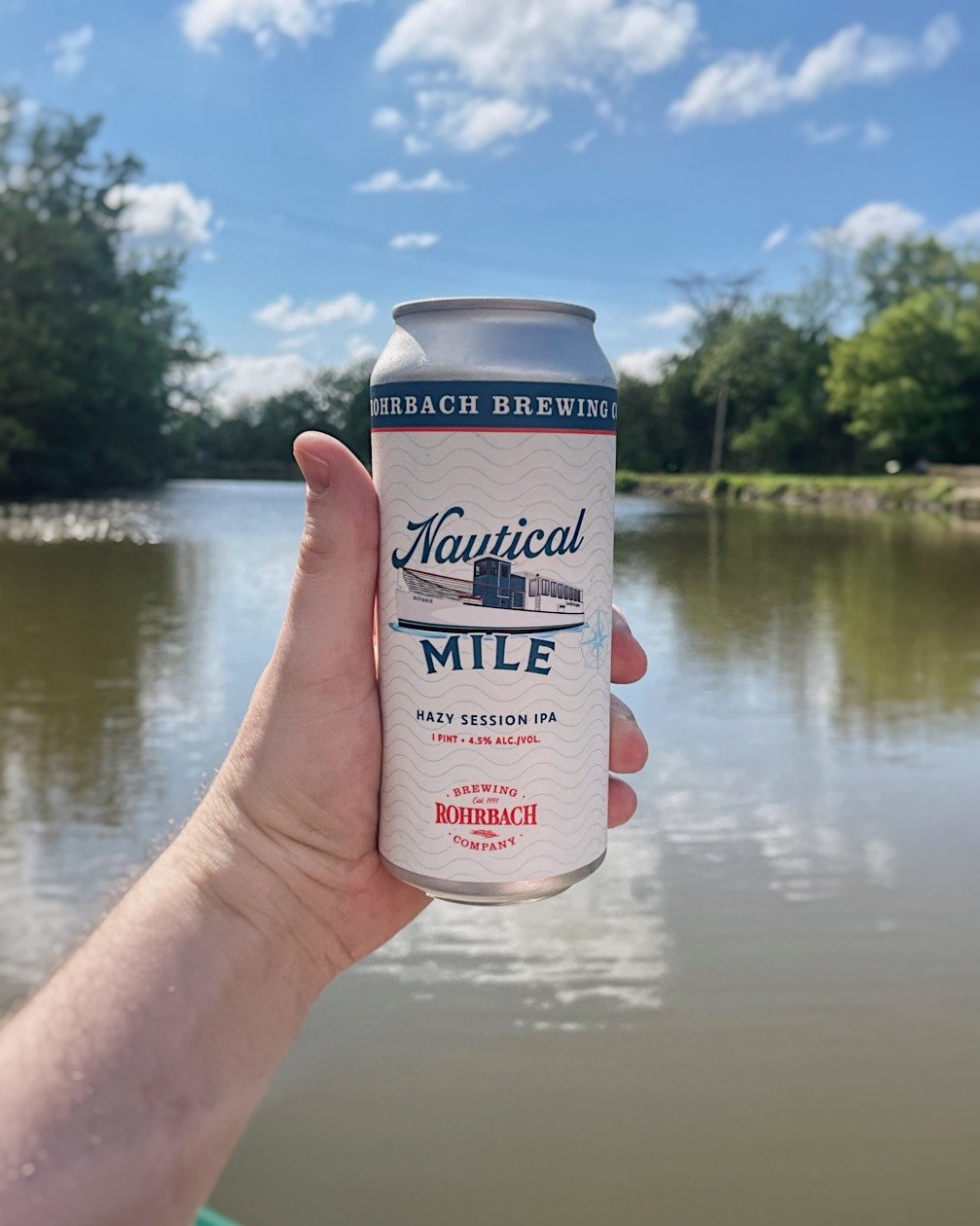 Nautical Mile is back in rotation for boat season 🚤⁠
⁠
This Hazy Session IPA is one of our favorite summer go-tos: super crushable with notes of gooseberry and sweet fruit, thanks to double dry-hopping with Nelson Sauvin hops.⁠
⁠
Set sail with @corn