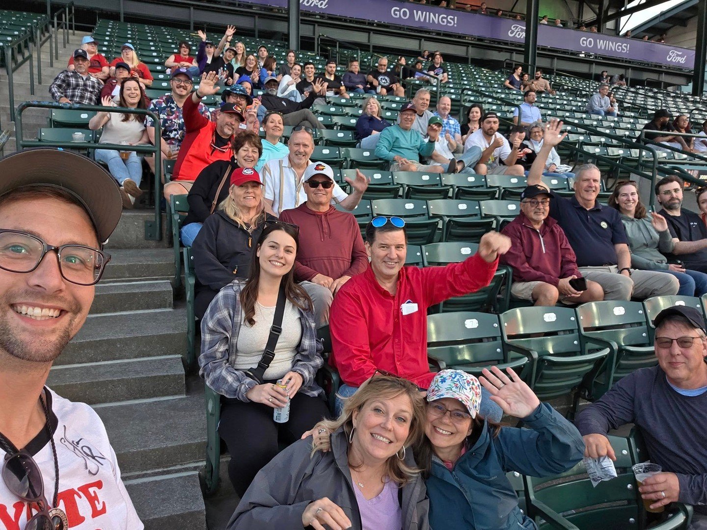 Jake and the Heidelberg Society had a great time at the @rocredwings game this week! ⁠
⁠
If you aren't at a game with a Rohrbach &amp; a hot dog this summer, is it really a summer?? 🍻⚾️⁠
⁠
#rocredwings #summernights