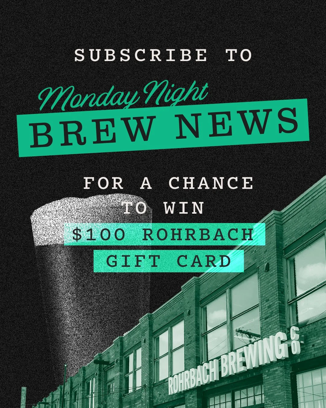 Our weekly email&rsquo;s got the goods, and now it might just get you a $100 gift card.⁠ 💸⁠
⁠
Sign up for our Brew News by August 25 to be entered to win! We&rsquo;re talkin&rsquo; beer trends, new releases, pairings, recipes, and just enough Roches