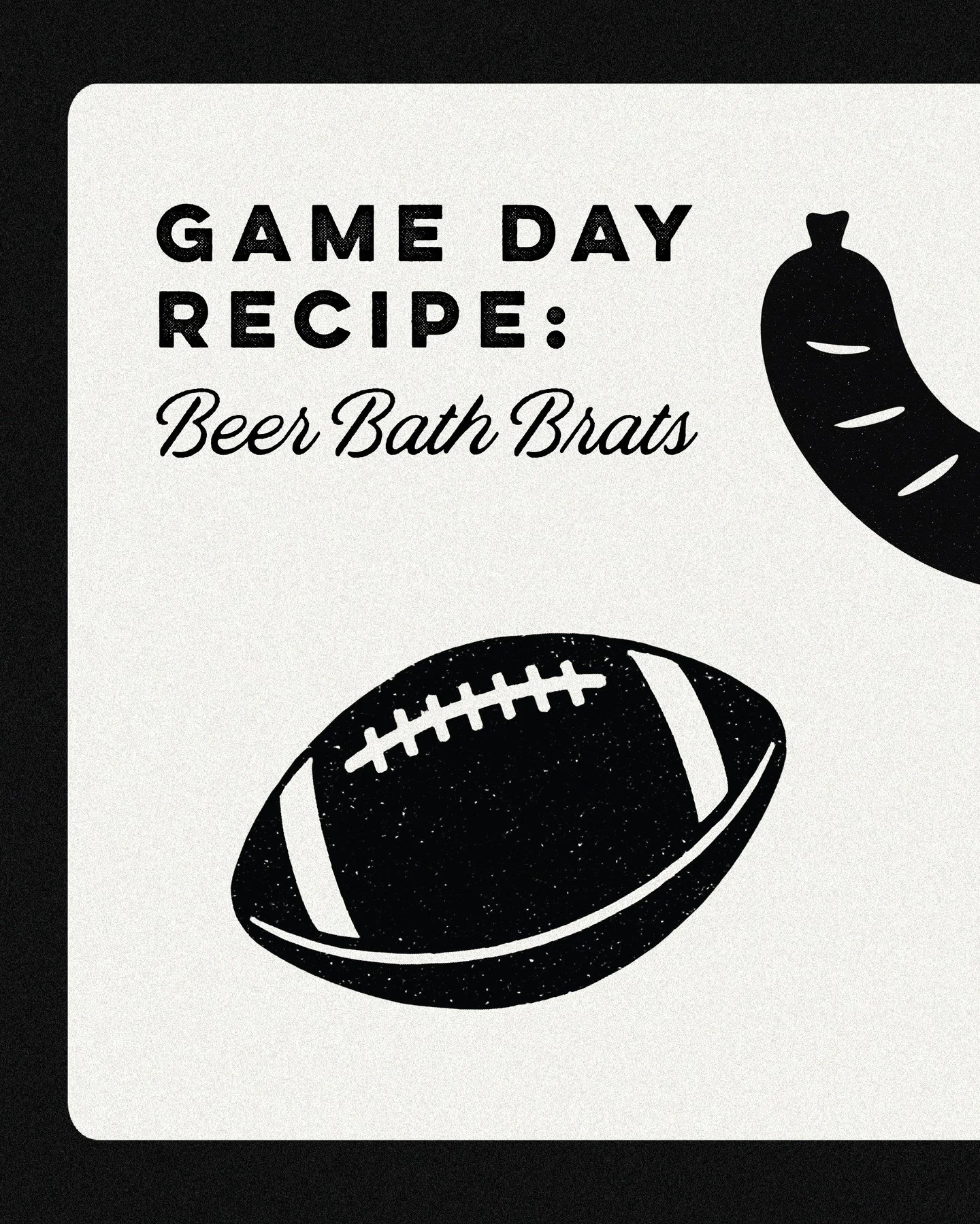 &ldquo;And here come the brats, fresh out of the beer bath, looking poised for a big play.&rdquo; 🎙️ ⁠
⁠
They&rsquo;re sizzling on the grill&hellip; onions and garlic providing the perfect coverage&hellip; mustard waiting on the sidelines&hellip; TO