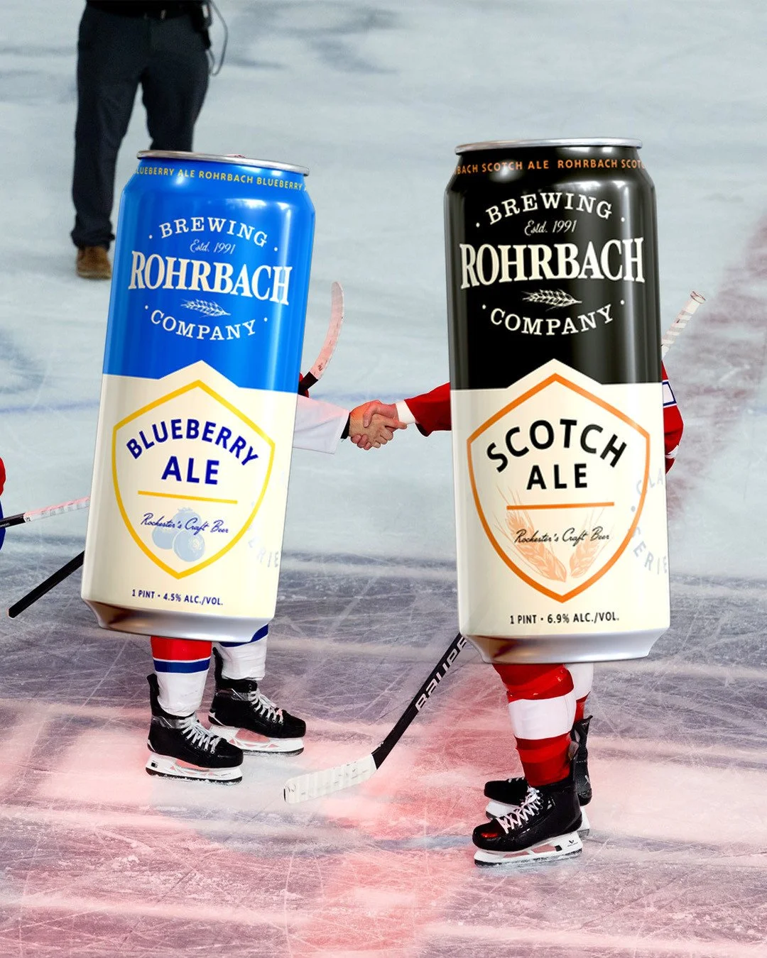 Two Rochester classics are ready to face off... Rohrbach beer is pourin' tonight at the Amerks home opener! Cheers to the beginning of a great season. 🏒⁠
⁠
#rocamerks #rohrbachclassics