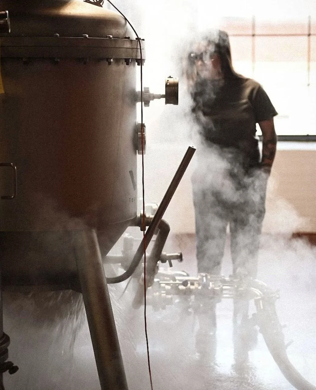 Ghost sighting or just brewery steam? 👻 Hard to say in our Railroad St. factory that&rsquo;s been around since 1905. Either way, you&rsquo;ll find spirits of the beer kind on our tours every Saturday. Tickets online only [$10].⁠
⁠
#rochesterhistory 