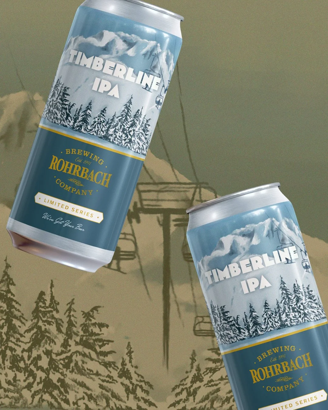 🆕 limited series release can be found in stores this week! 🍺🎿⁠
⁠
Timberline IPA is a crisp, classic West Coast&ndash;style India Pale Ale brewed with winter adventures in mind. It cuts through the cold with bright citrus, pine resin, and a subtle 