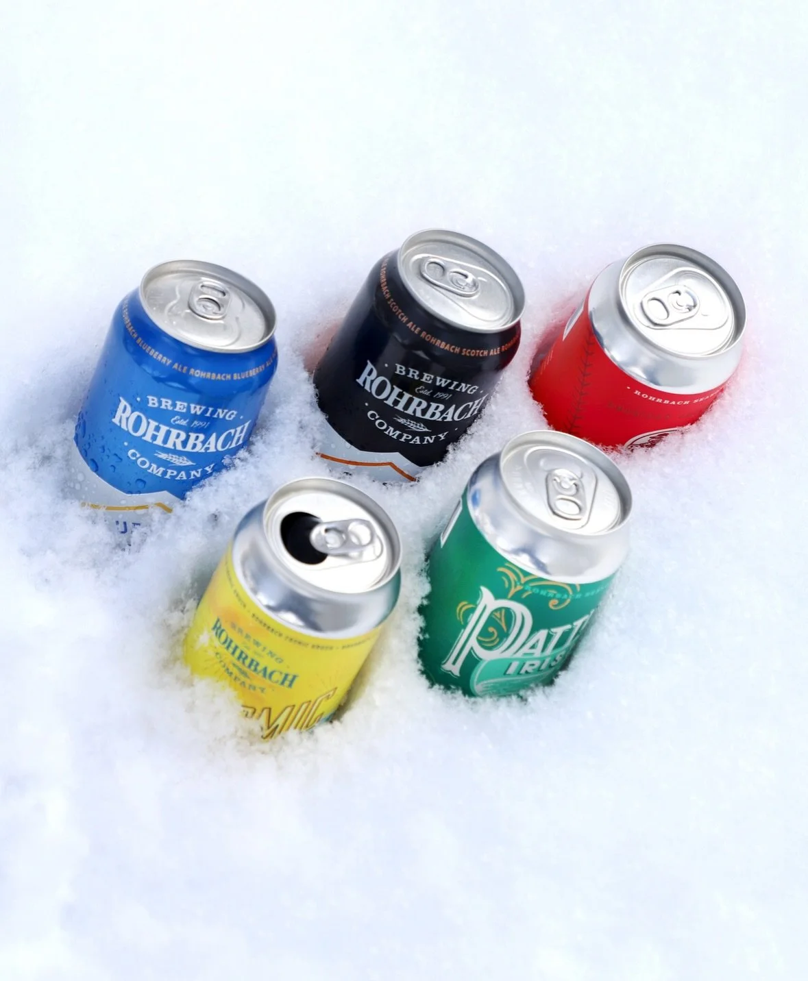 Our version of Olympic rings. Games are on at the beer hall! 🍻