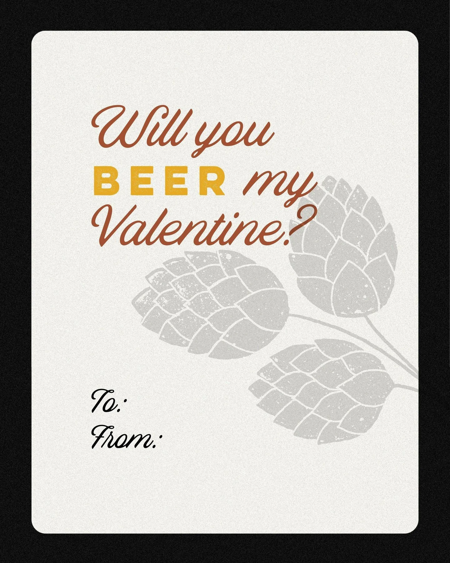 Send this to someone you love as much as a freshly poured pint 🖤