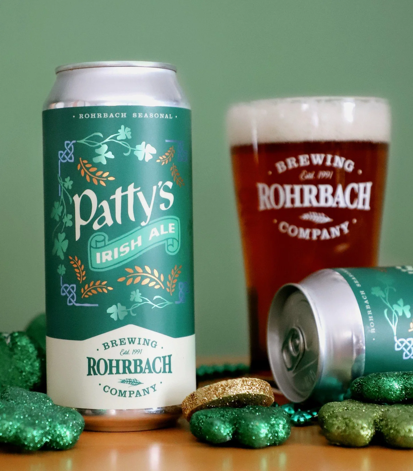 It's waiting for you + it has a refreshed look 🍀⁠
⁠
The weather is finally above freezing [barely&hellip;], so we think it's a perfect time to make this announcement. Patty's Irish Ale is back!⁠
⁠
ABOUT THE BEER &rarr; Brewed with malted wheat, hone