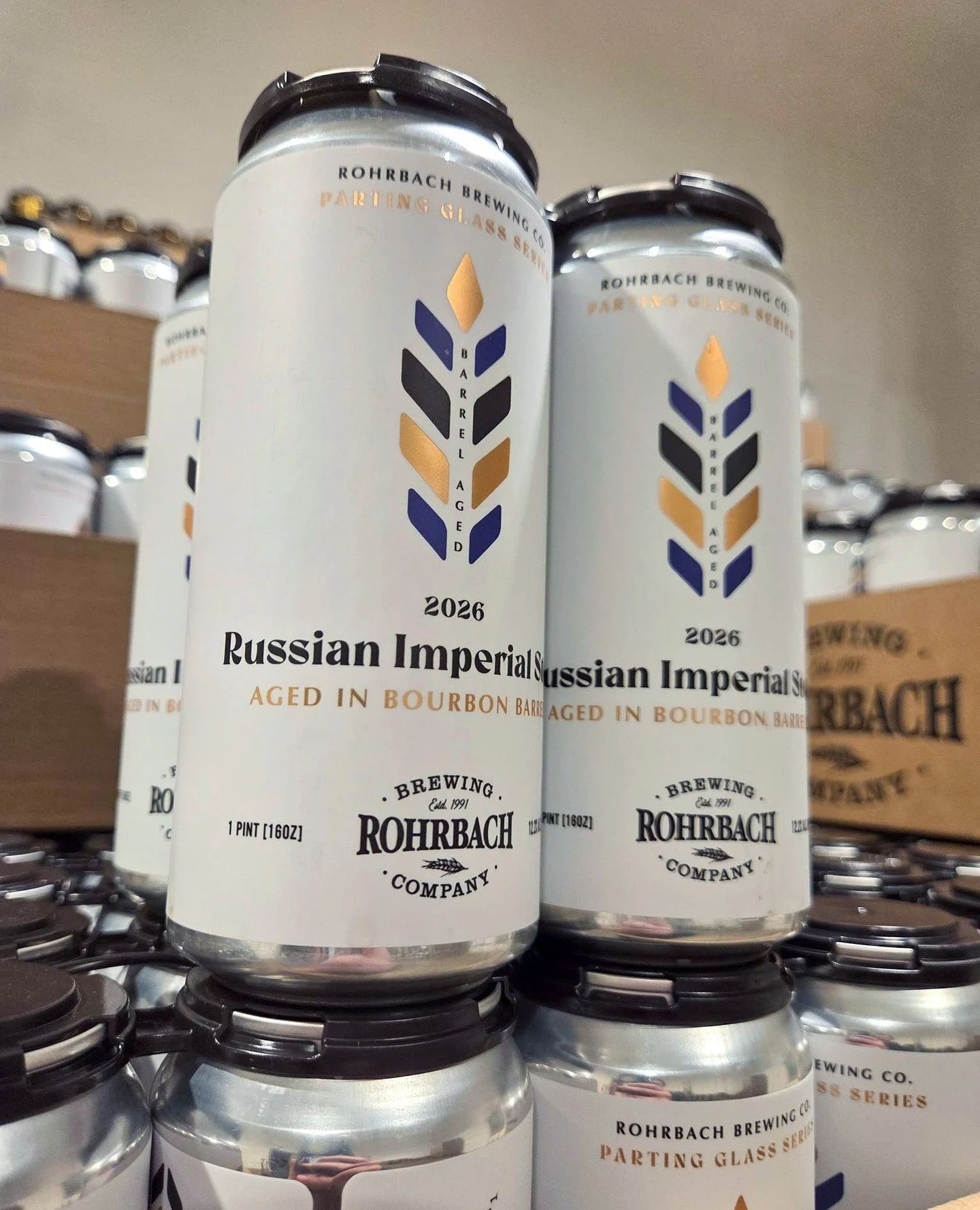 Pick up a four-pack of the latest in our Parting Glass Series in select stores + catch it on tap at both RBC spots!⁠
⁠
ABOUT THE BEER &darr;⁠
Dark and decadent, this barrel-aged Russian Imperial Stout pours jet black with a velvety tan head and layer