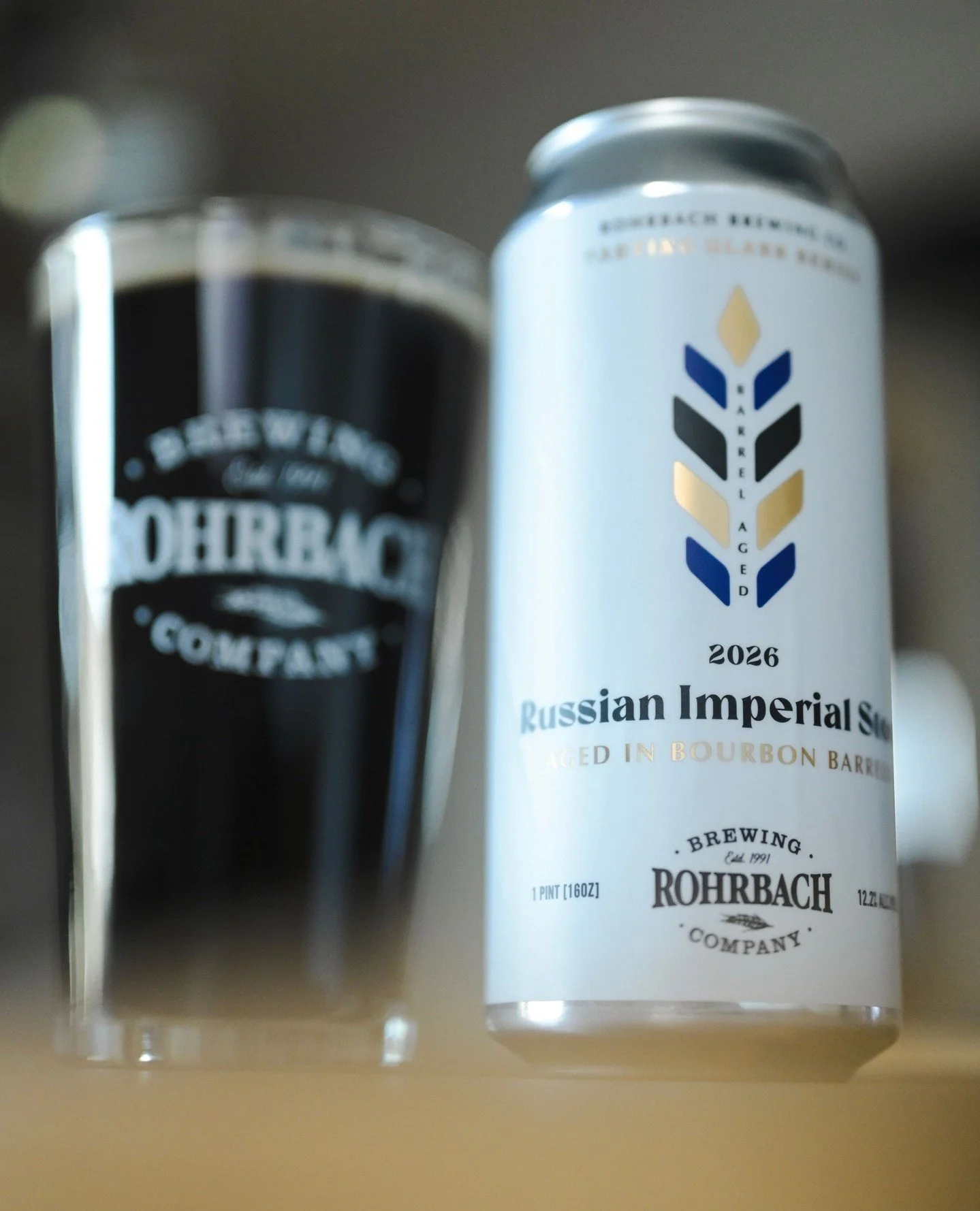 This barrel-aged beauty is pouring at both RBC spots and is available in 16oz 4-packs as part of our Parting Glass Series for a very limited time!⁠
⁠
Jet black in the glass with a velvety tan head, it opens with bittersweet chocolate and dark molasse