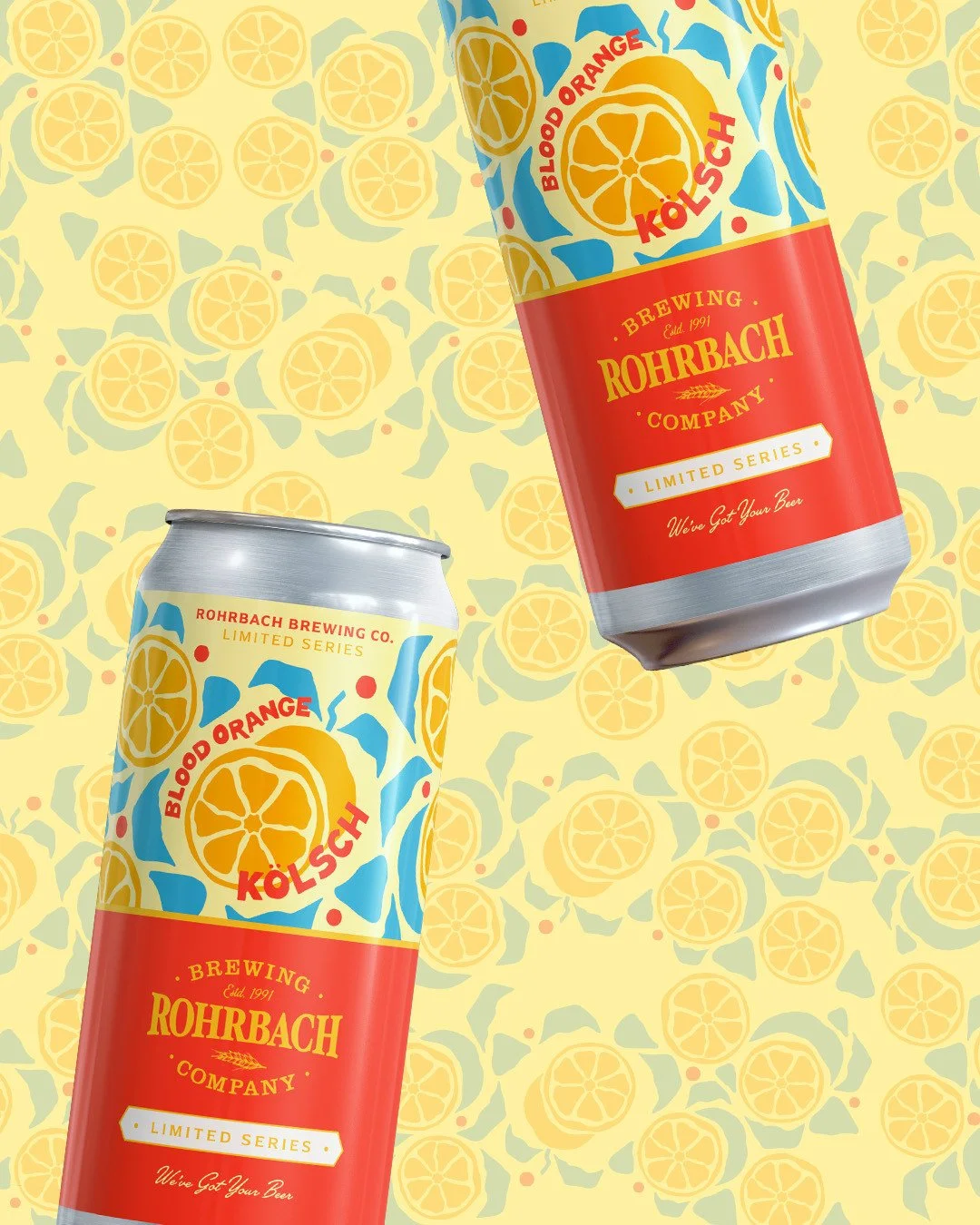 Join us for the release party for Blood Orange K&ouml;lsch this Wednesday! 🍊⁠
⁠
Brewed with traditional ale yeast and cold-conditioned for a clean, crisp finish, this k&ouml;lsch strikes a balance between light malt sweetness and gentle hop bitterne