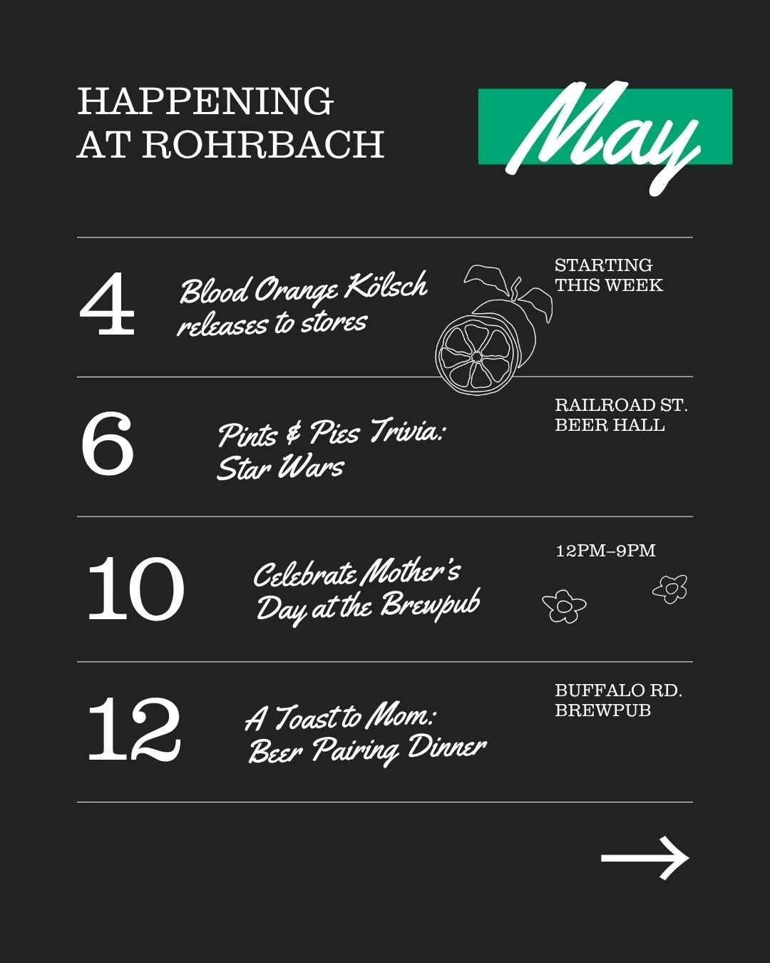 Mark your calendars for an eventful, beer-filled spring 🌷⁠
⁠
#rocevents #rocny