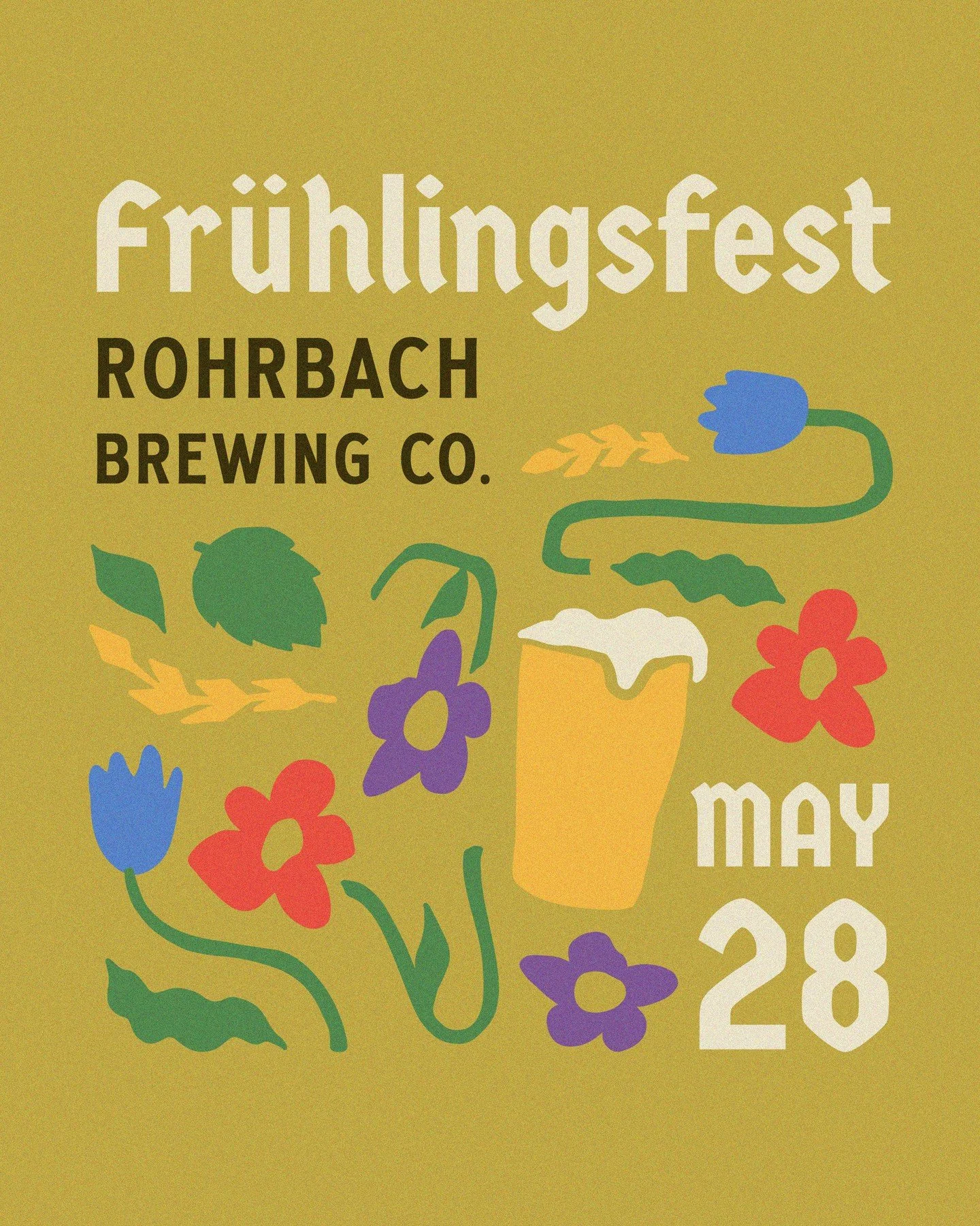 We're exactly one week away from Fr&uuml;hlingsfest in the Beer Garden! 🌿⁠ Fr&uuml;hlingsfest [German for &ldquo;spring festival&rdquo;] is a traditional two-week celebration in Germany that celebrates the arrival of spring.⁠
⁠
Our festival will tak