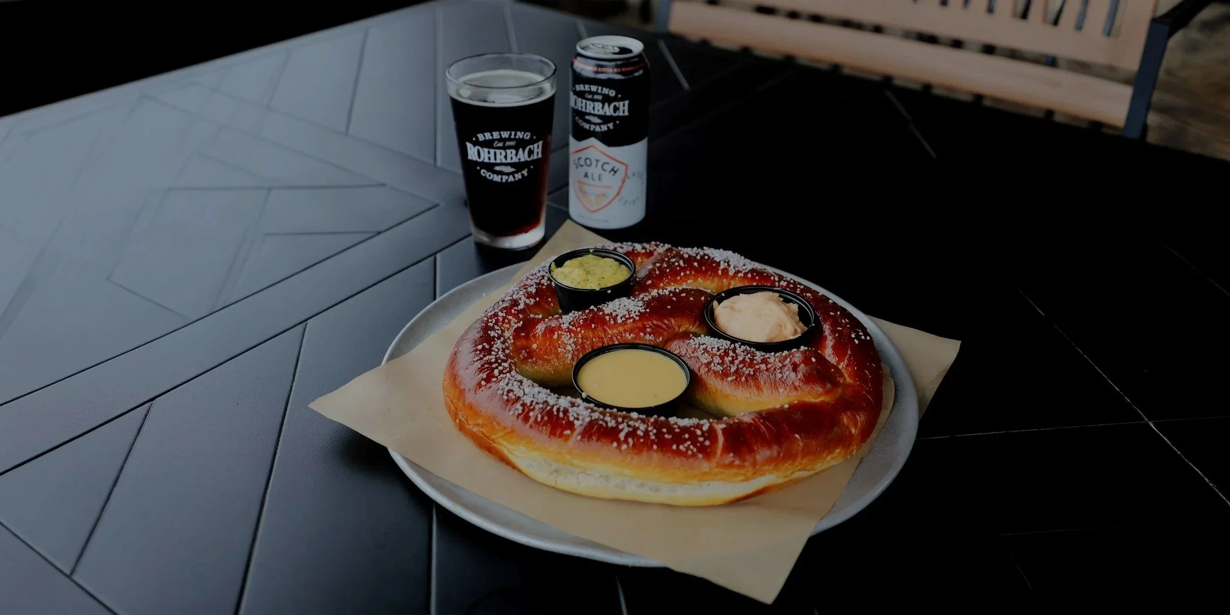 Rohrbach Buffalo Road Brewpub Giant German Pretzel