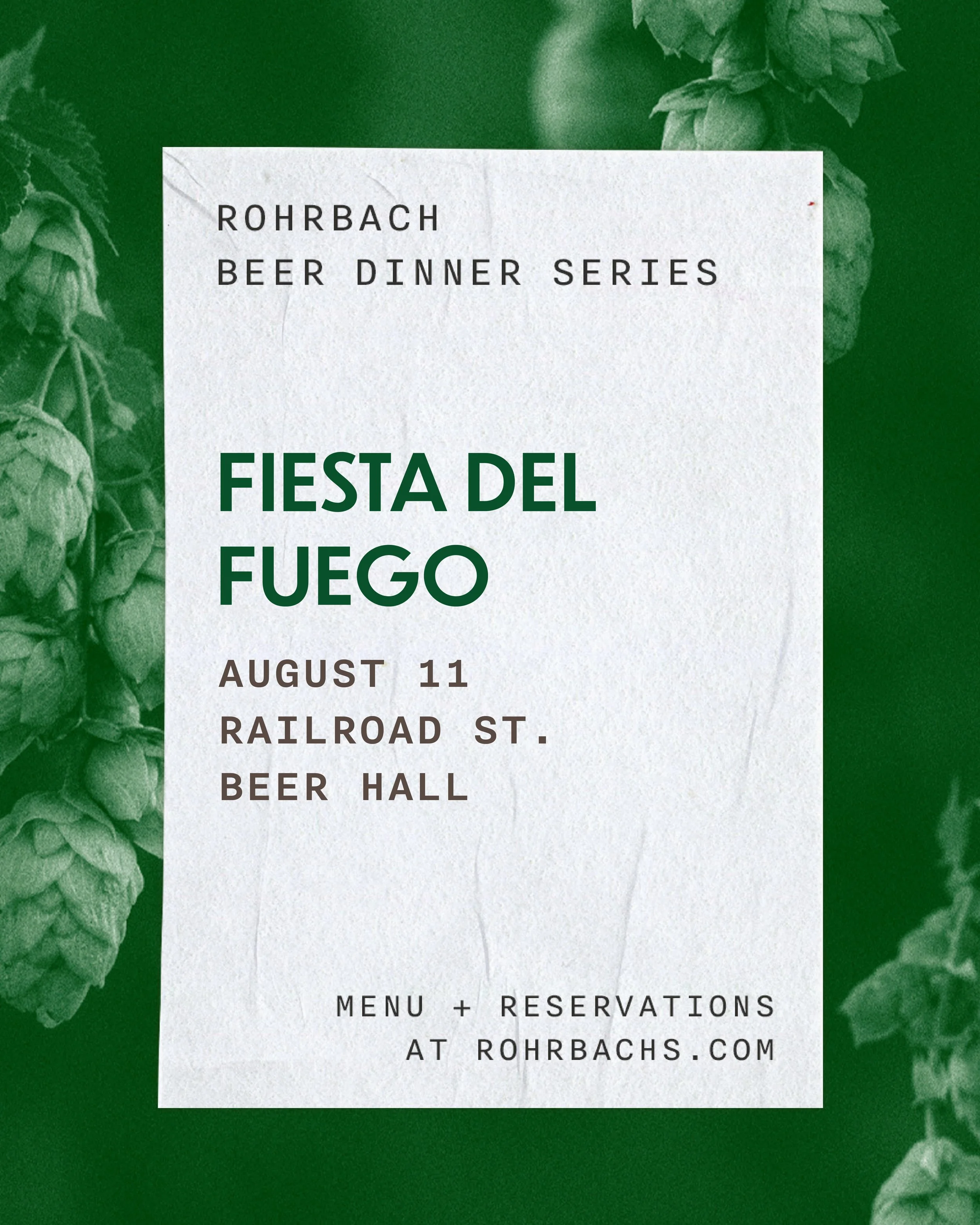 August Beer Dinner @ Railroad St. Beer Hall