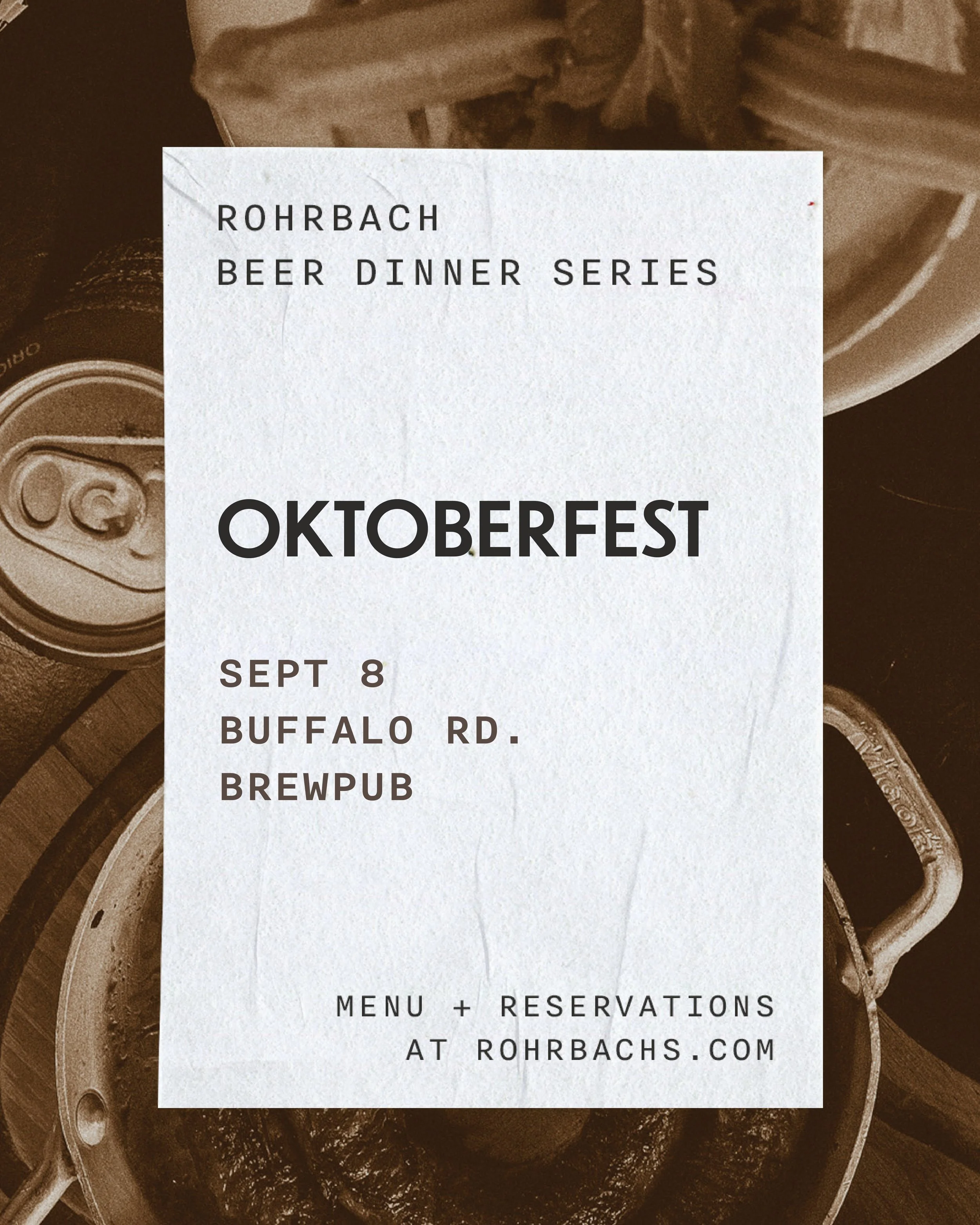 September Beer Dinner @ Buffalo Rd. Brewpub