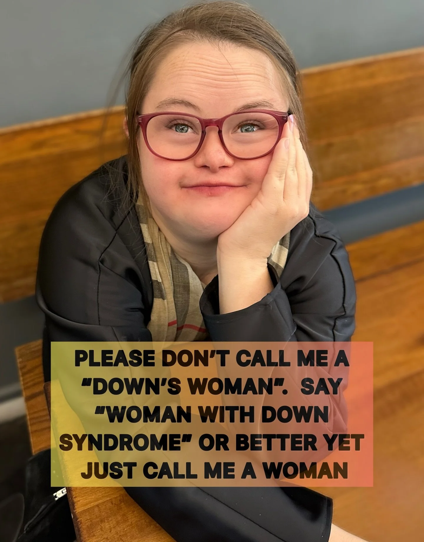 Please don&rsquo;t call me a &ldquo;Down&rsquo;s woman&rdquo;. Say &ldquo;woman with Down syndrome&rdquo; or better yet just call me a woman or even better call me Grace 🙌🏼❤️

Grace is proud of every part of herself including her extra chromosome b
