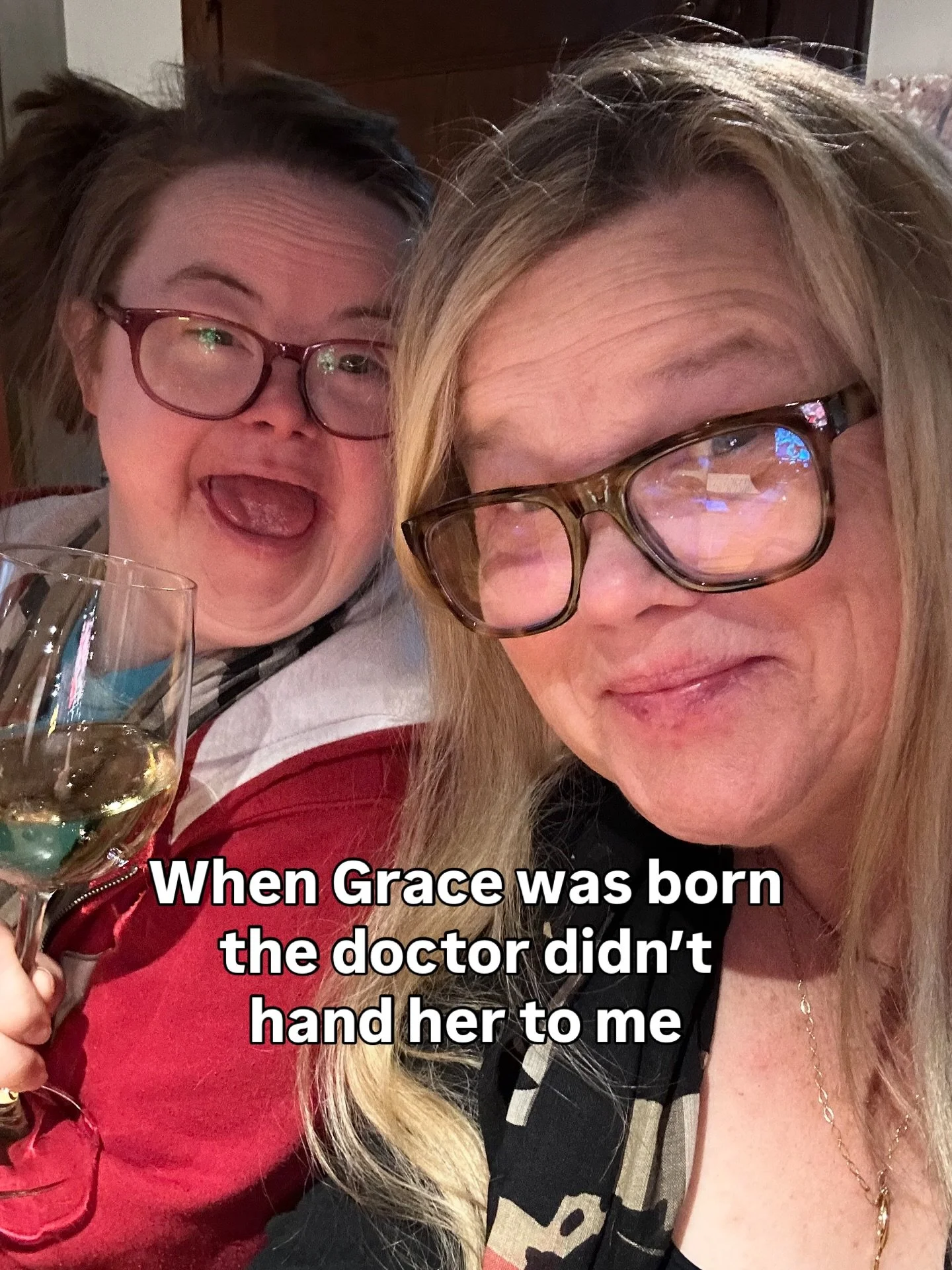 When Grace was born the doctor took her away for what seemed like forever and came back to tell us she had characteristics of Down syndrome. He and the nurse told us how sorry they were. No congratulations, just solemn faces. I wonder if they know al