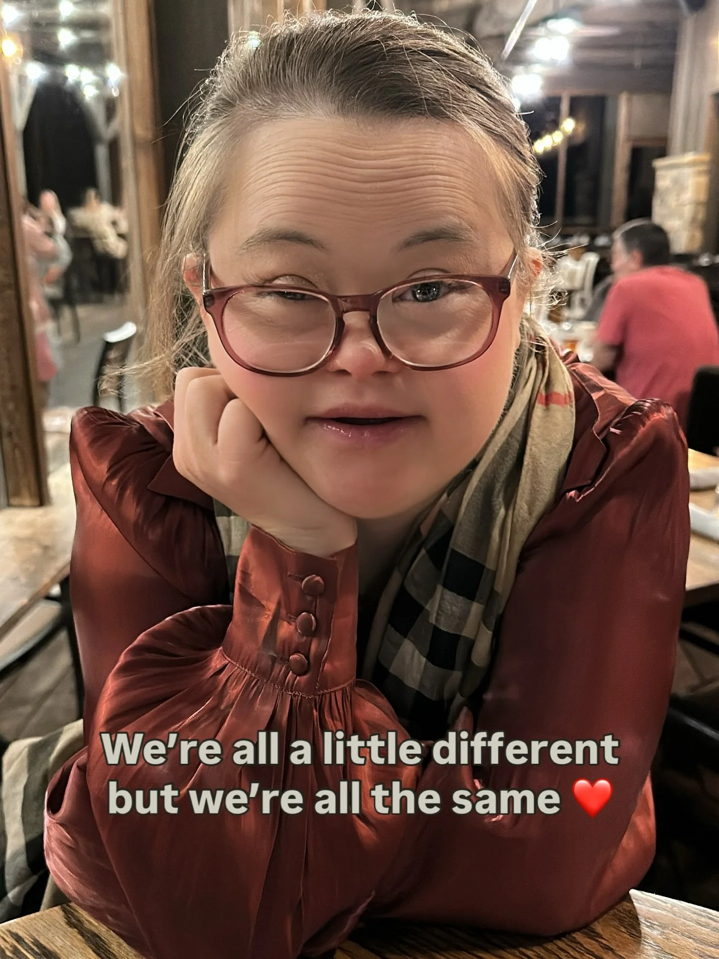 We&rsquo;re all a little different but we&rsquo;re all the same so just love everybody and just be kind ❤️ #downsyndrome #candidlykind #downsyndromeawareness
