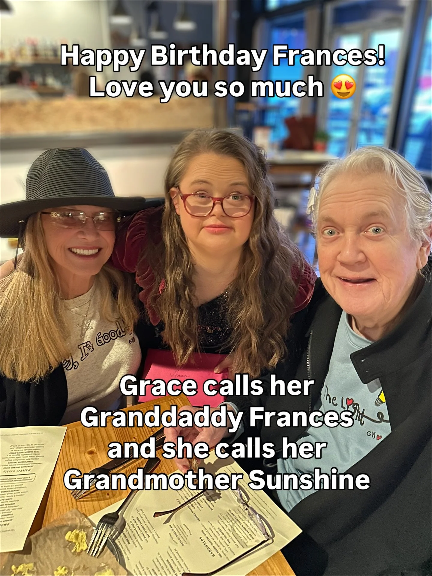 Happy 85th birthday Frances (Grace&rsquo;s maternal grandfather ) His name isn&rsquo;t Frances but that&rsquo;s what Grace has called him for years. He calls her Freddie:) I have no idea where she got Frances but it&rsquo;s the most endearing thing t