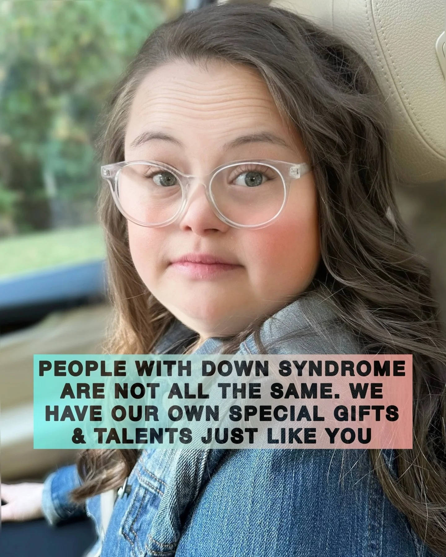 People with Down syndrome are not all the same. We all have our own special gifts and talents just like you. 🩵💛
