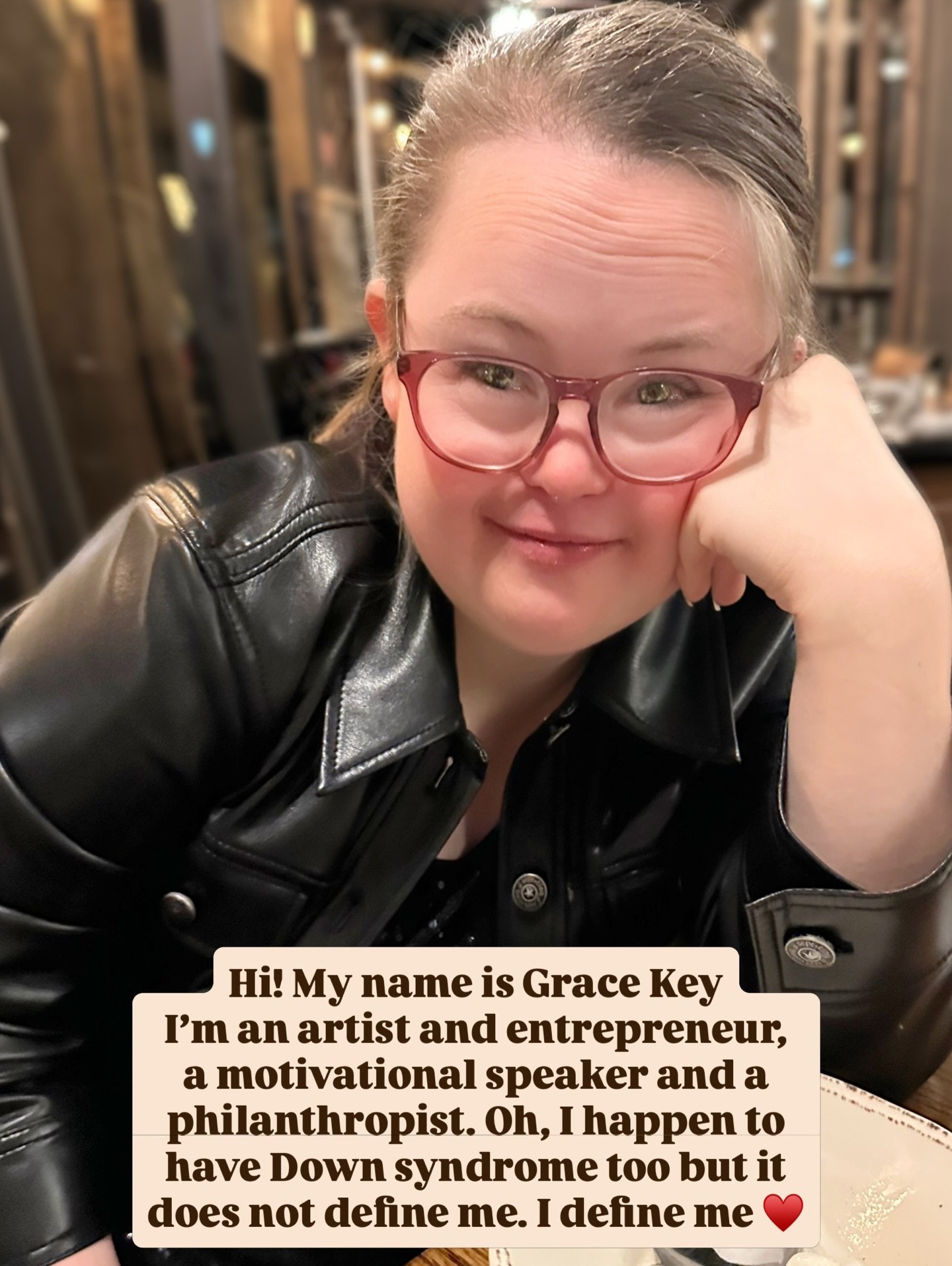 My name is Grace Key. I&rsquo;m an artist, entrepreneur, a motivational speaker and a philanthropist. Oh, and I happen to have Down syndrome too but it does not define me. I define me &hearts;️