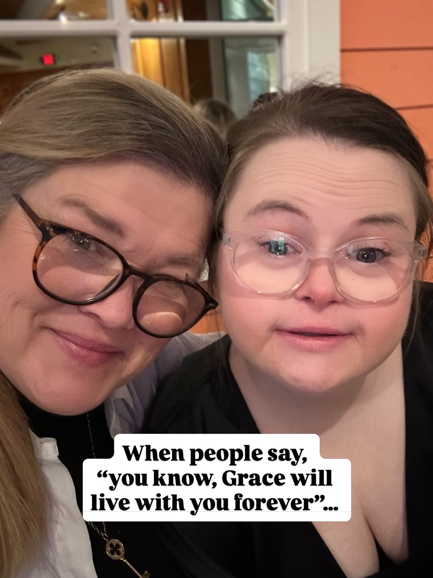 When people say, Grace will never be able to live by herself. She will live with you forever I say&hellip;sometimes life isn&rsquo;t like everyone else&rsquo;s but that doesn&rsquo;t mean it&rsquo;s bad &hearts;️ #downsyndrome #candidlykind #motherda