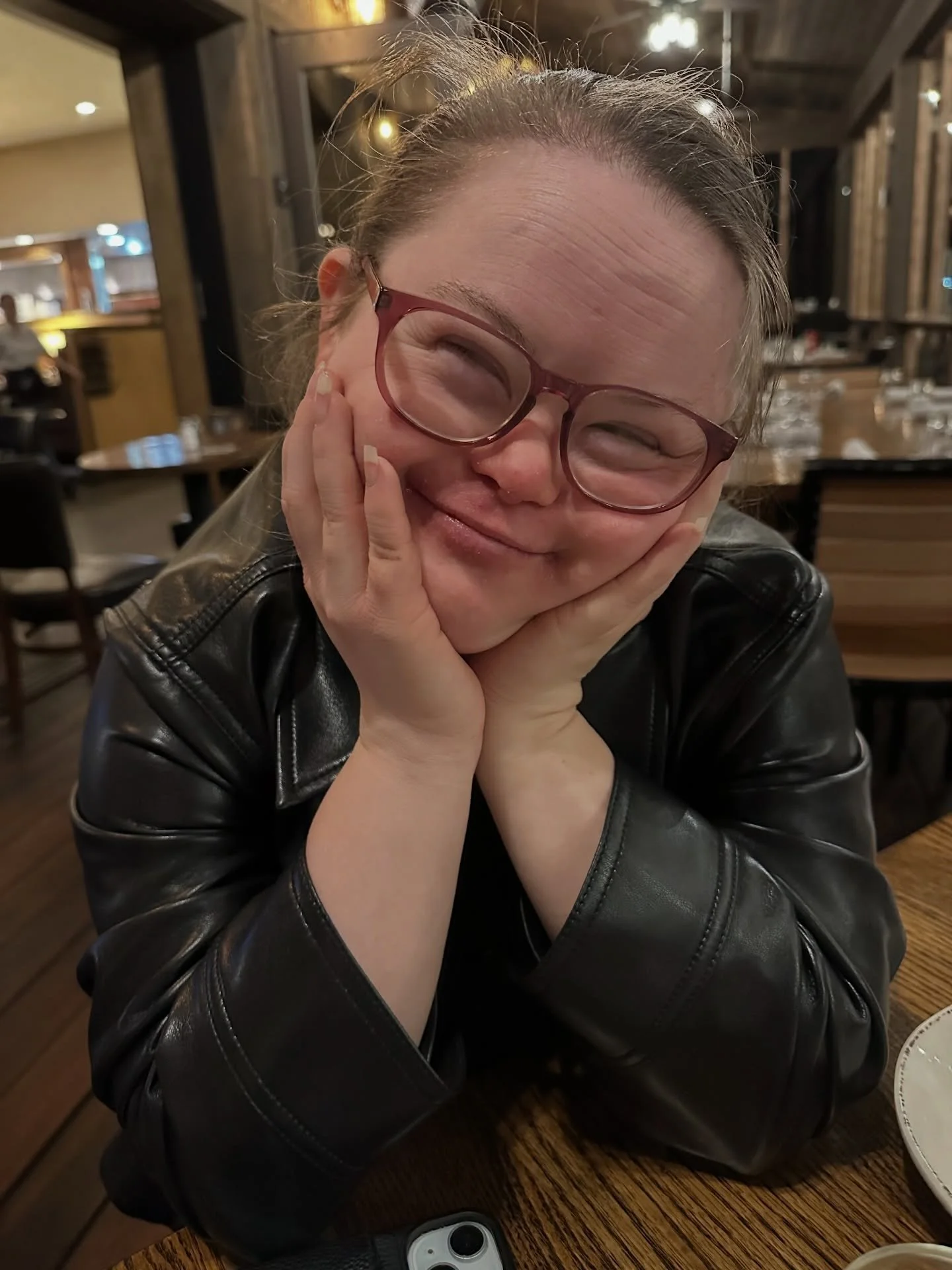 My favorite pictures of Grace are when she smiles so big her eyes disappear&hellip;pure infectious joy &hearts;️ #downsyndromelove #candidlykind