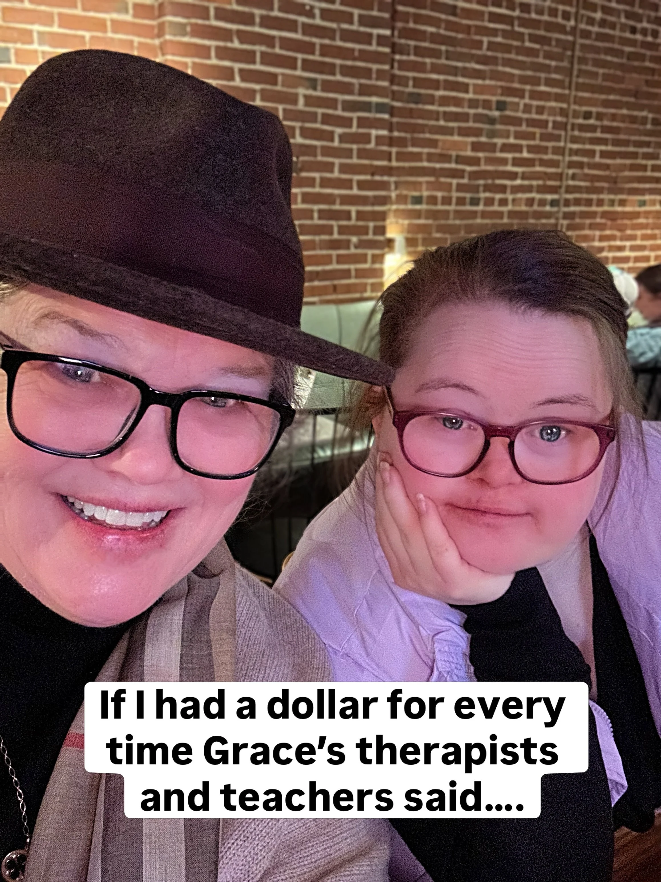 Moral of the story of a mom raising a daughter with Down syndrome&hellip;YES YOU CAN! True story and Full disclosure, Grace did have some behavior things going on when she was in lower school especially but what child doesn&rsquo;t..? &hearts;️ #down