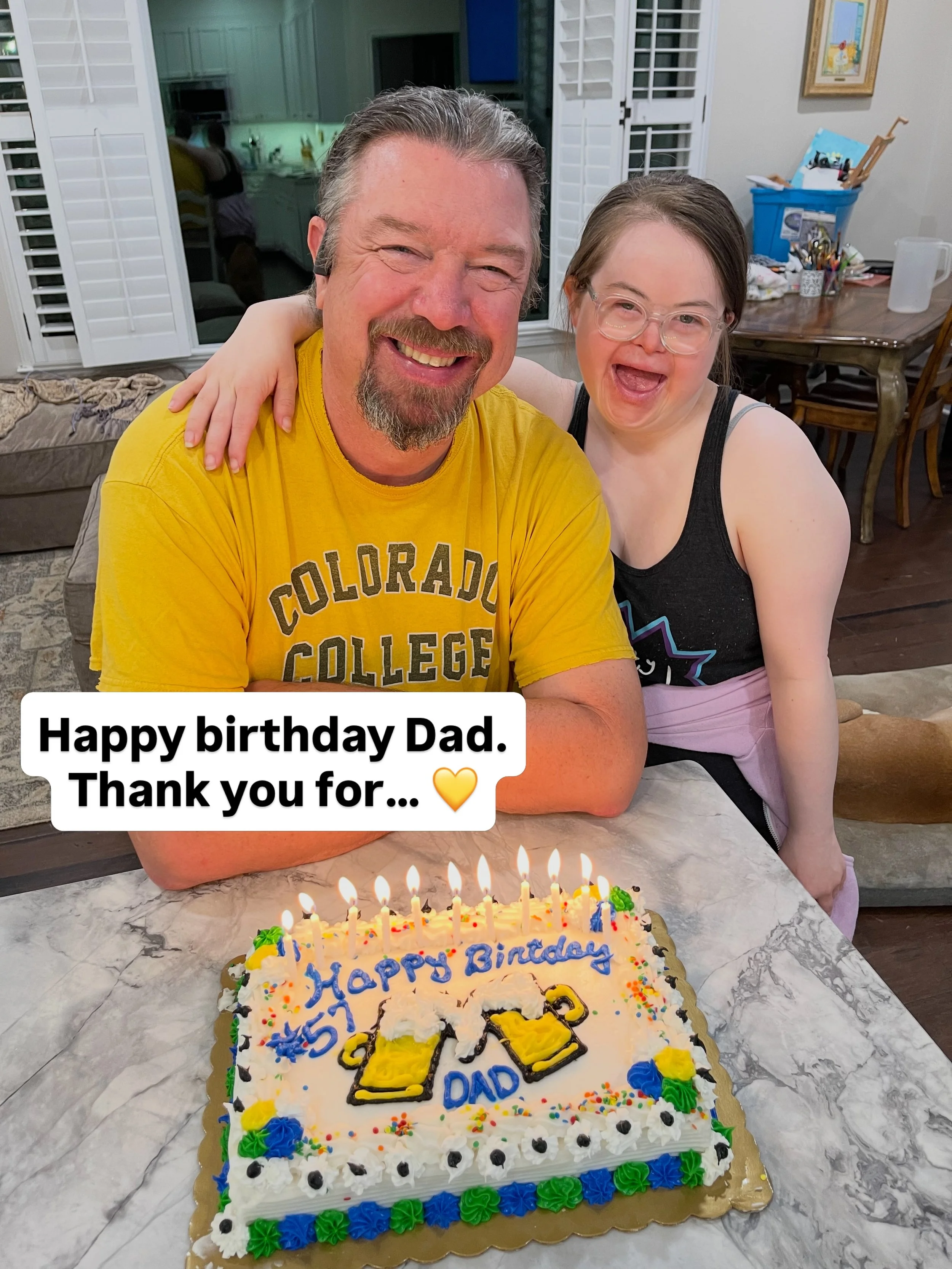 Happy birthday Dad. Thank you for always being there for me and our family. I love you. Side note - dad is not a big social media person. He&rsquo;s not on here much and but I had to share his birthday because I LOVE a celebration. 🩵