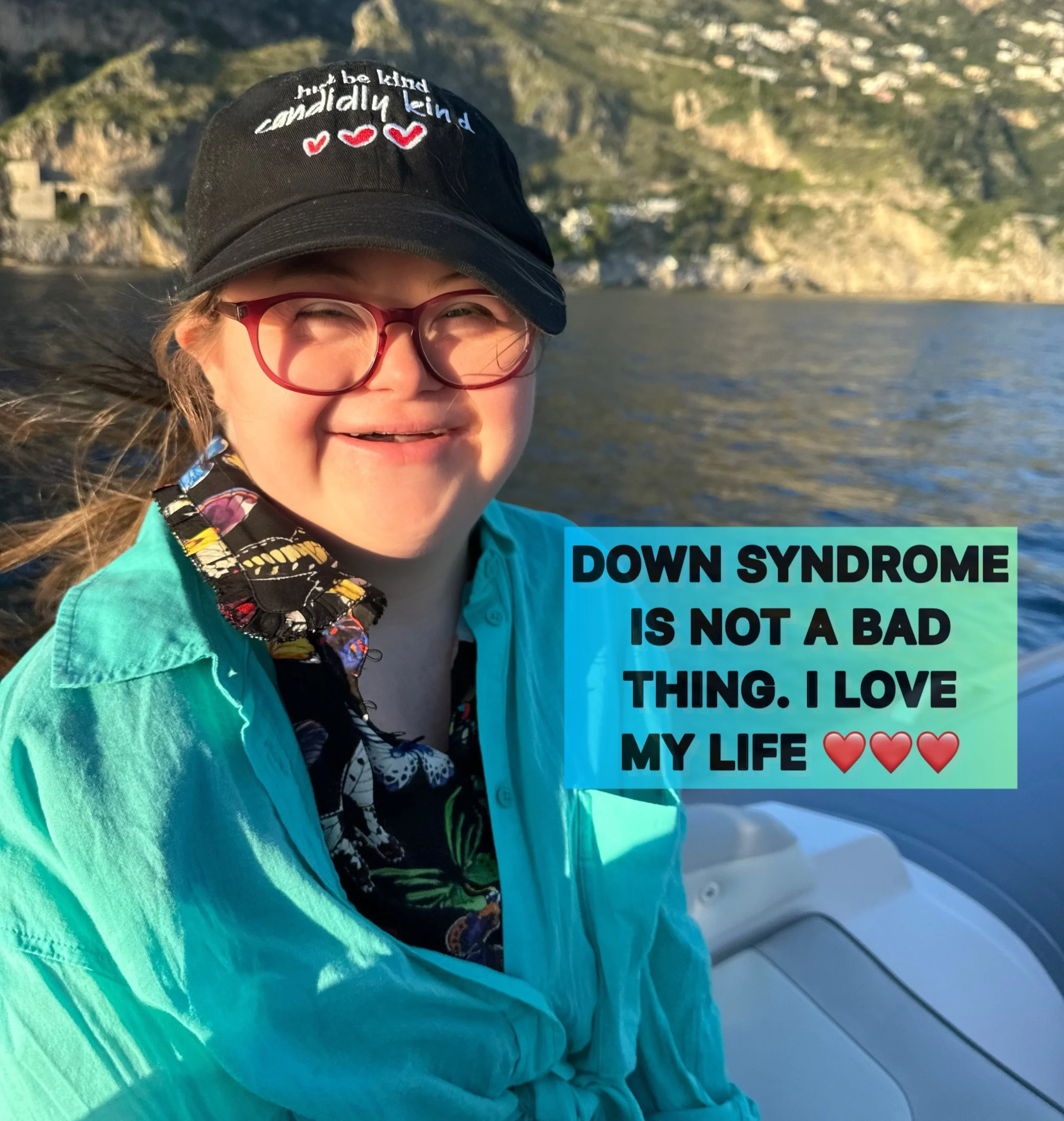 Not bad. Not a glitch. Not a burden. A big beautiful blessing. 🩵💛 #downsyndrome #candidlykind
