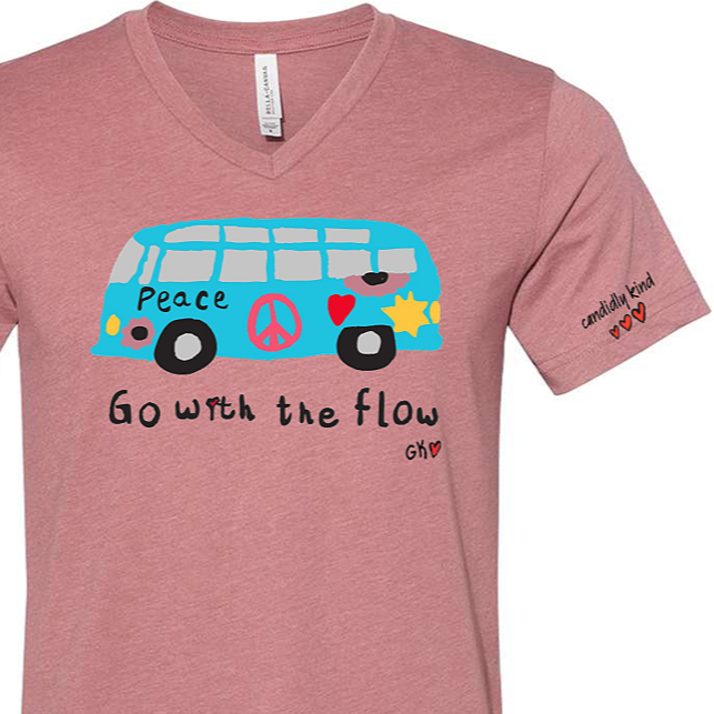 NEW COLOR! Go With the Flow Adult Short Sleeve V Neck - Main Image