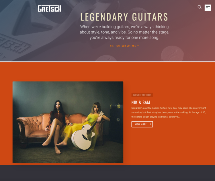 Nik & Sam Featured on Gretsch.com