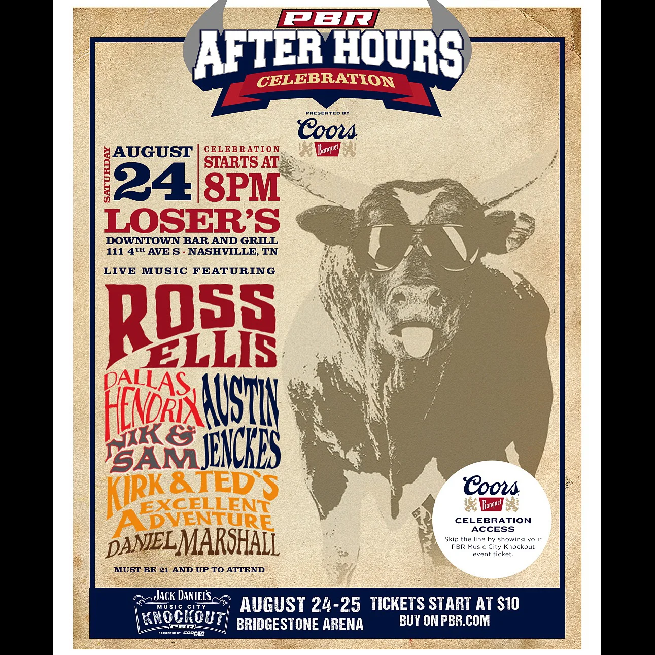 Nik & Sam Celebrate the Return of PBR to Bridgestone Arena — Nik & Sam