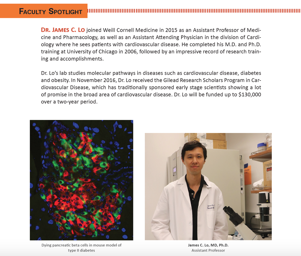 James Lo Lo Lab at Weill Cornell