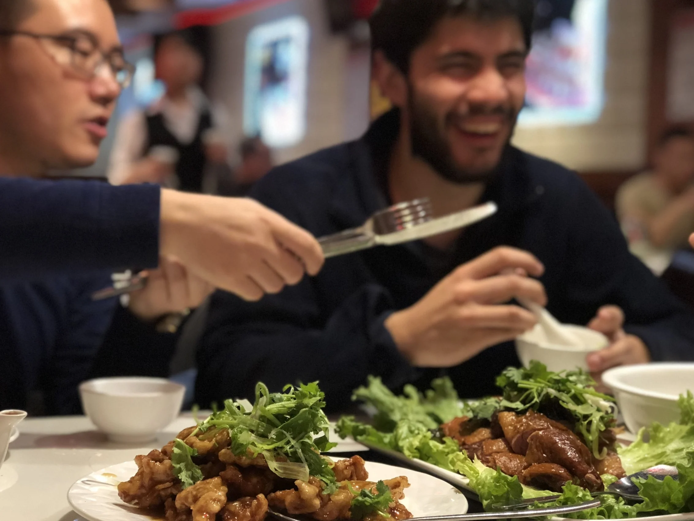 Celebrating Tong's birthday in Flushing