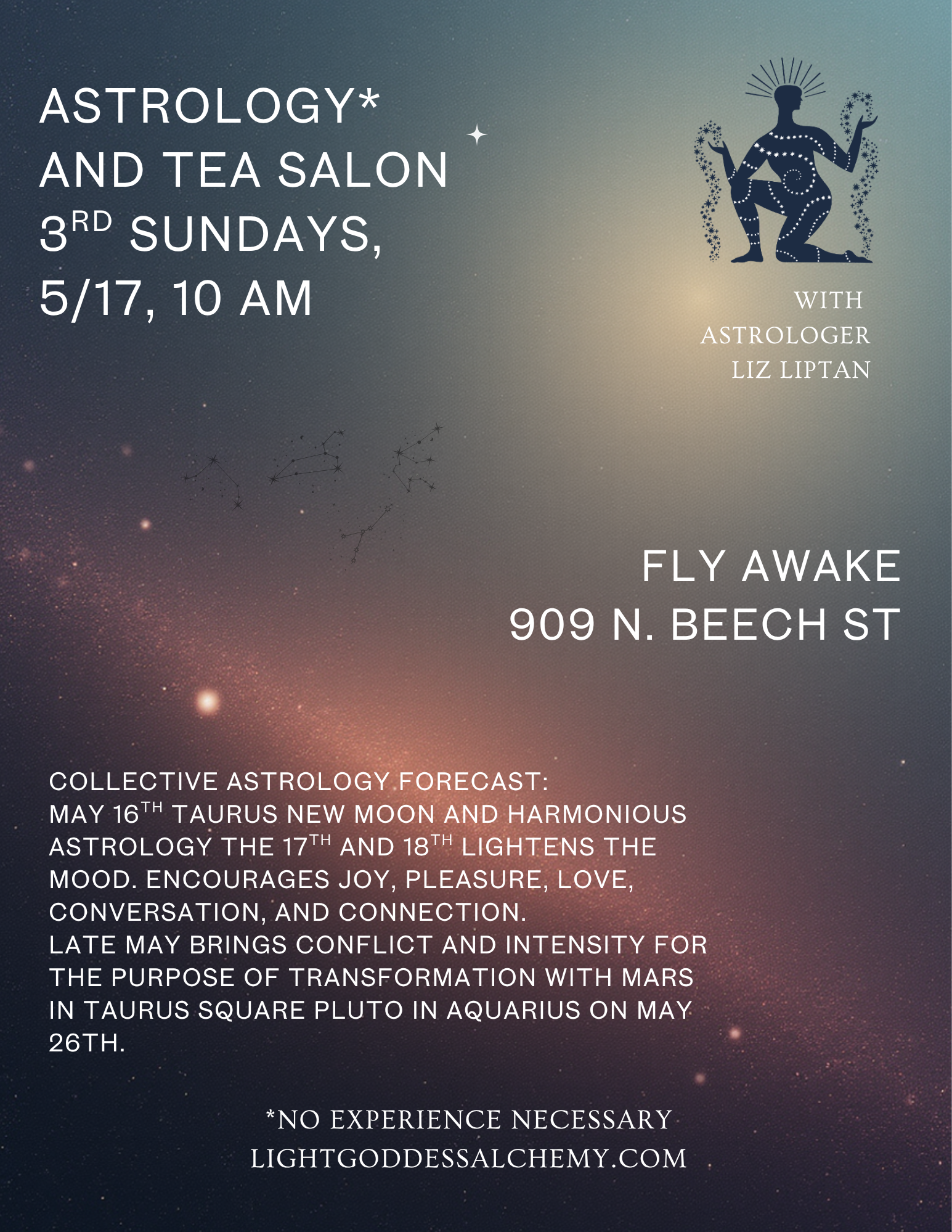 In-person Astrology Salon- May- Register by May 15th!